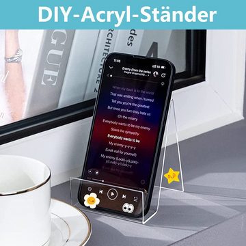 Fivejoy Buchstütze Acryl-Buchständer transparent Display Staffelei Ständer Präsentation