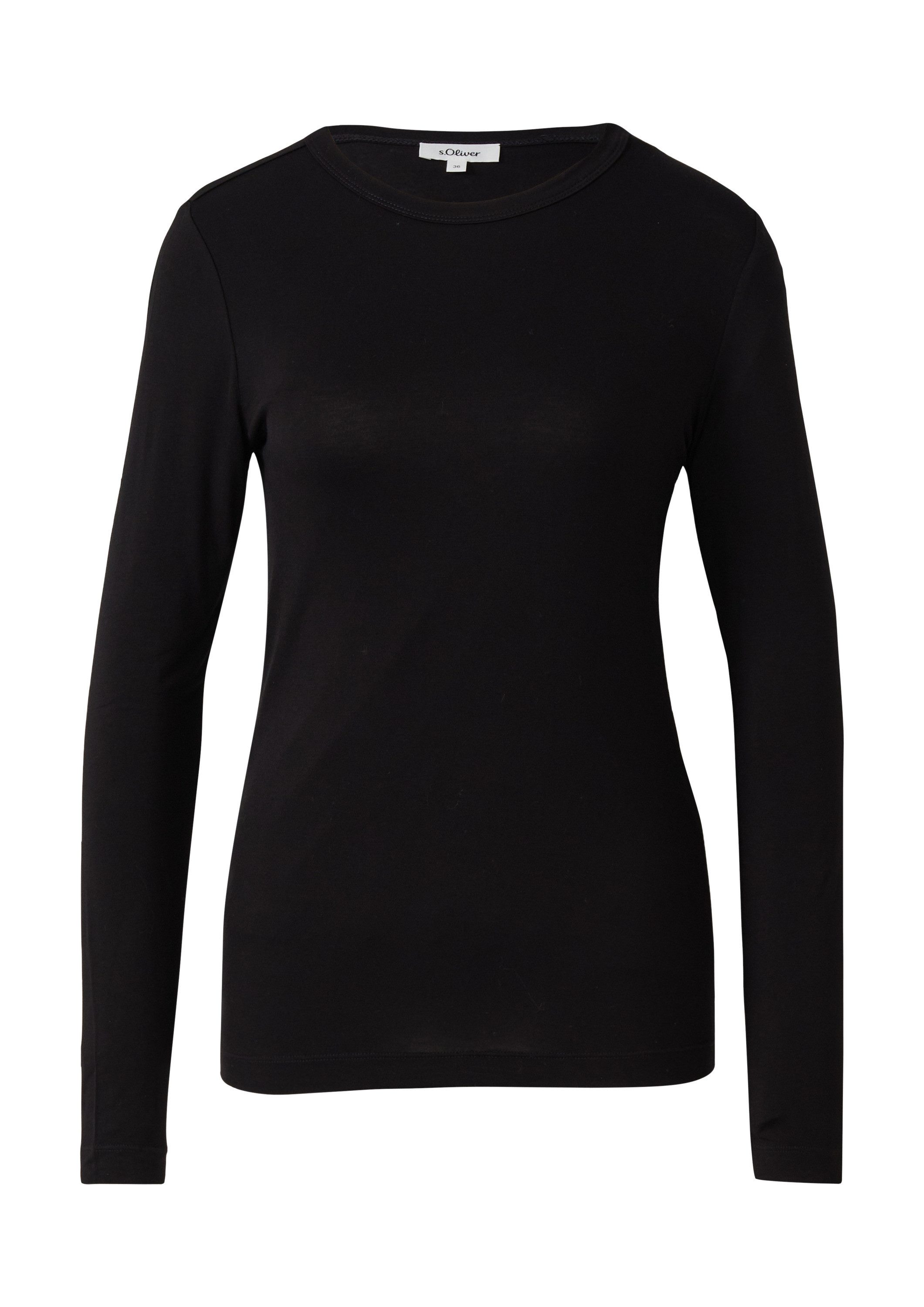 s.Oliver Langarmshirt T-Shirt Leichtes Longsleeve im Slim Fit günstig online kaufen