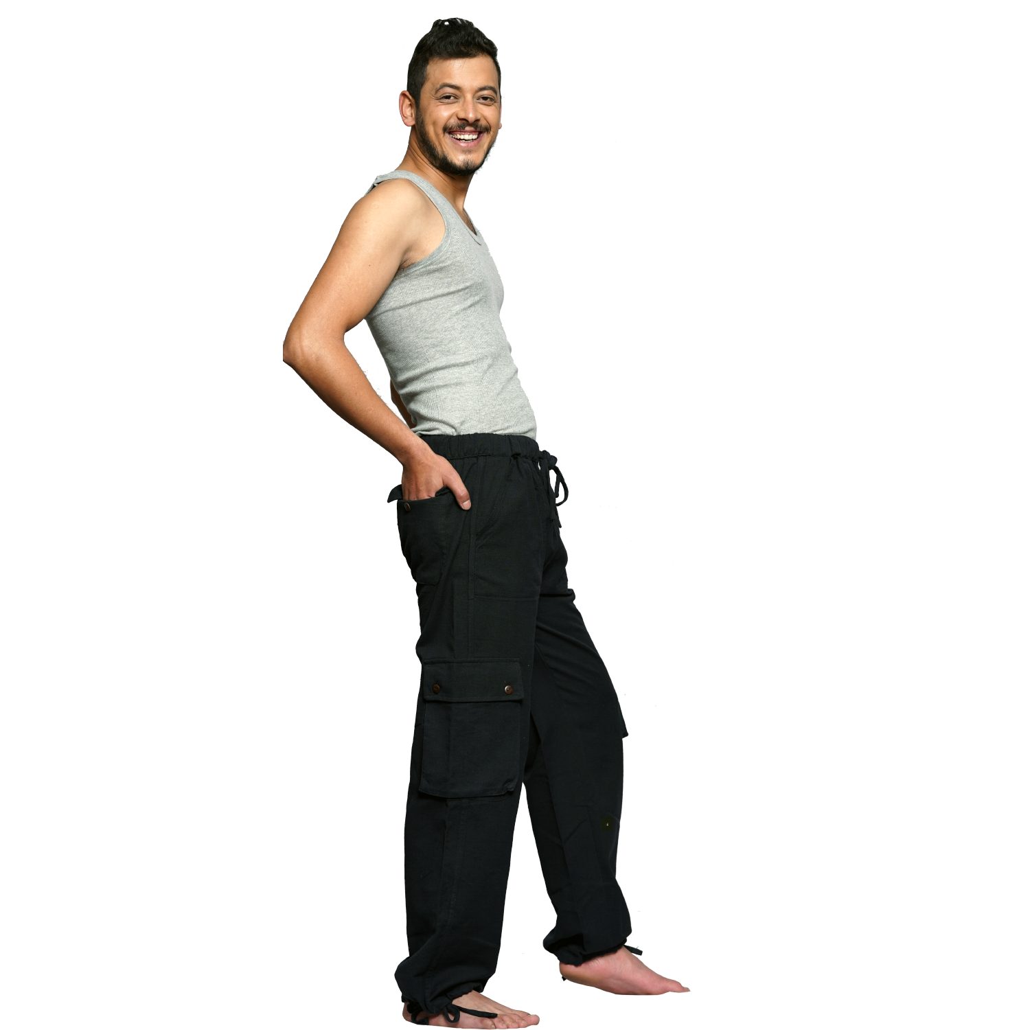 SIMANDRA Haremshose Cargohose aus Baumwolle (1-tlg) günstig online kaufen