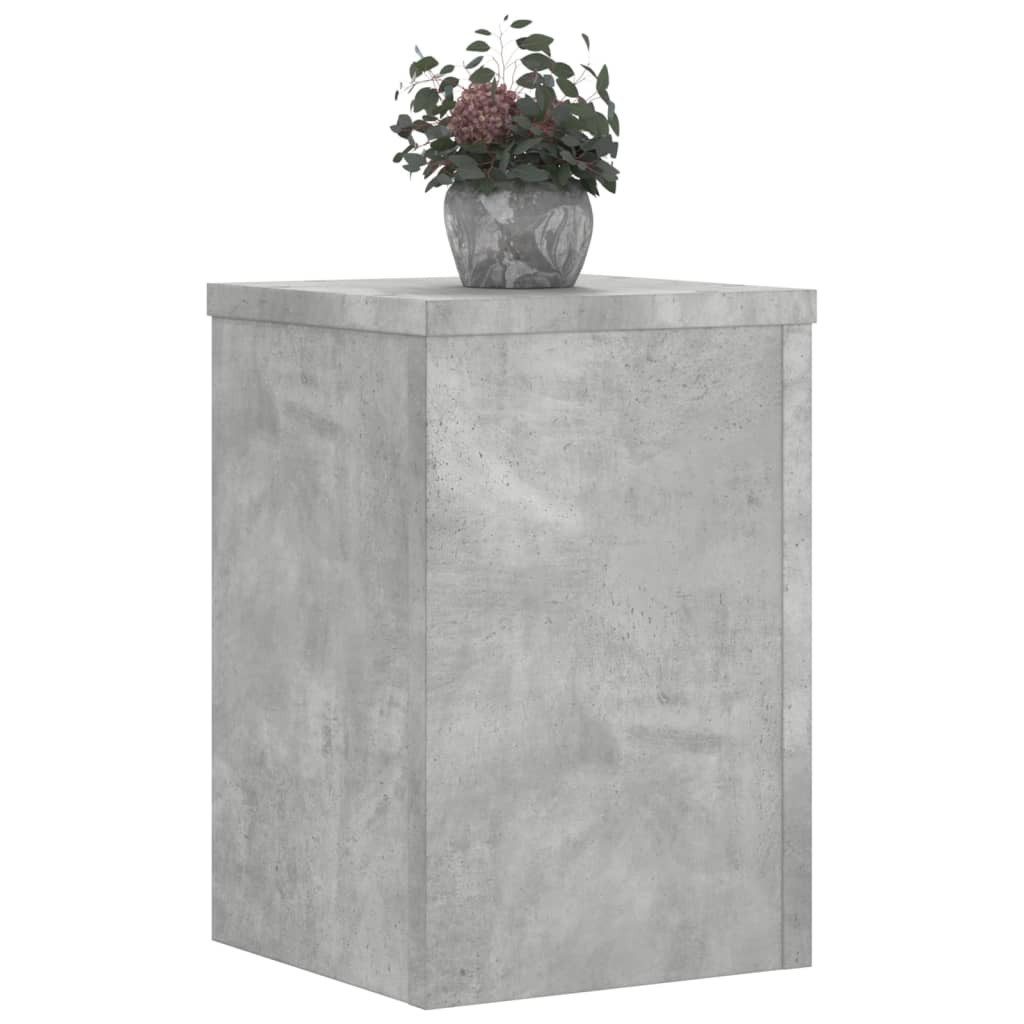vidaXL Blumenständer Pflanzenständer 2 Stk. Betongrau günstig online kaufen