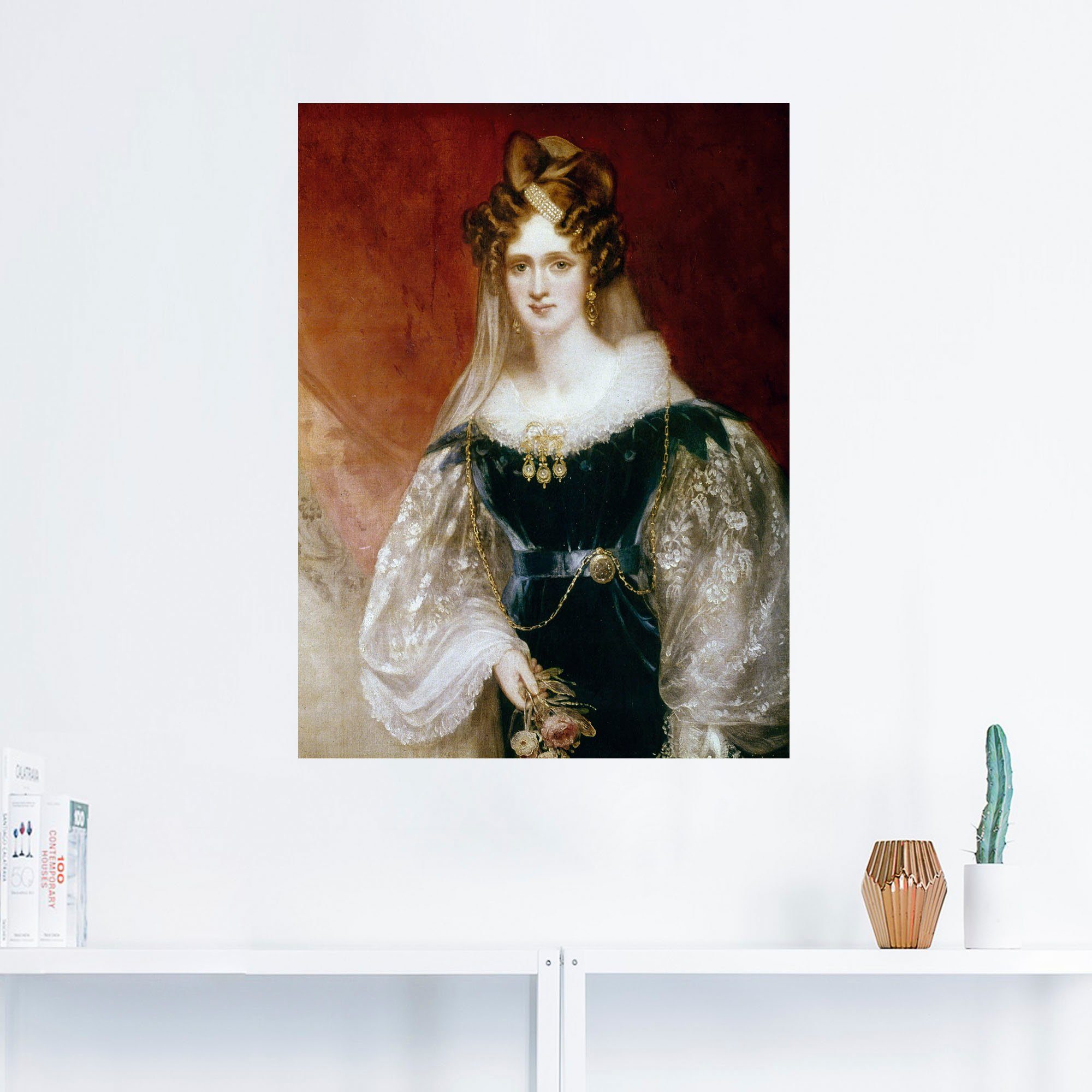 1831, Wandaufkleber Adelaide Königin Leinwandbild, Alubild, Wandbild (1 oder versch. Poster St), von Menschen Artland in Größen als England,