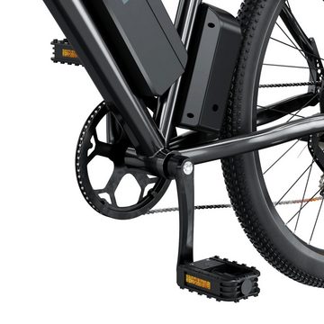 iscooter E-Bike 26 Zoll M10 Elektrofahrrad mit abnehmbarem Akku, 250W/36V/10,4Ah, Kettenschaltung, Heckmotor, ABS Duales Bremssystem, Höchstlast 150 kg, 7-Gang Shimano Schaltung