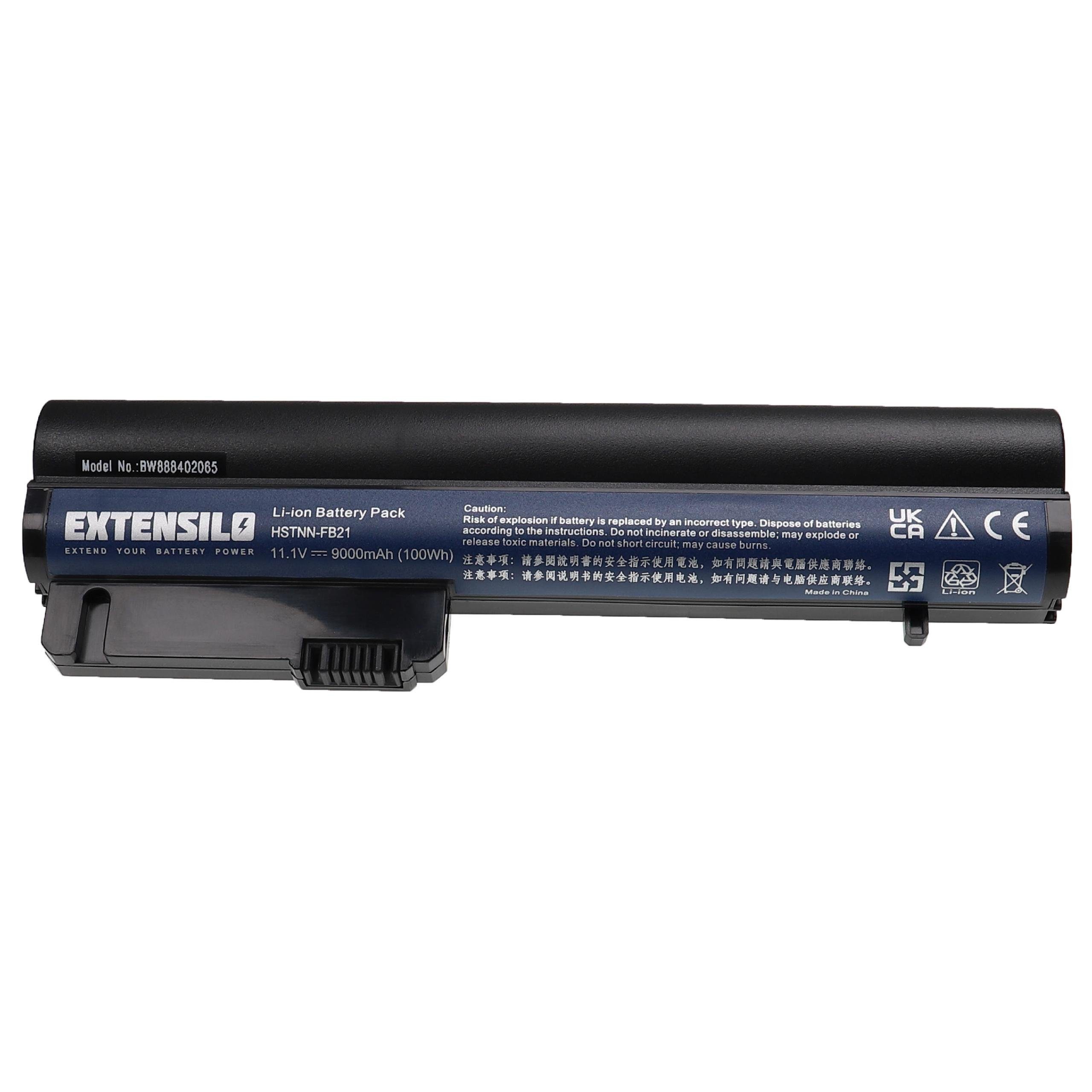 Extensilo Akku Ersatz für HP 441675-001, 412779-001, 411127-001, 411126-001, Laptop-Akku Akku Li-Ion 9000 mAh (11,1 V, 1 St), Leistungsfähiger Austausch-Akku für Notebook, Wiederaufladbar, Jede
