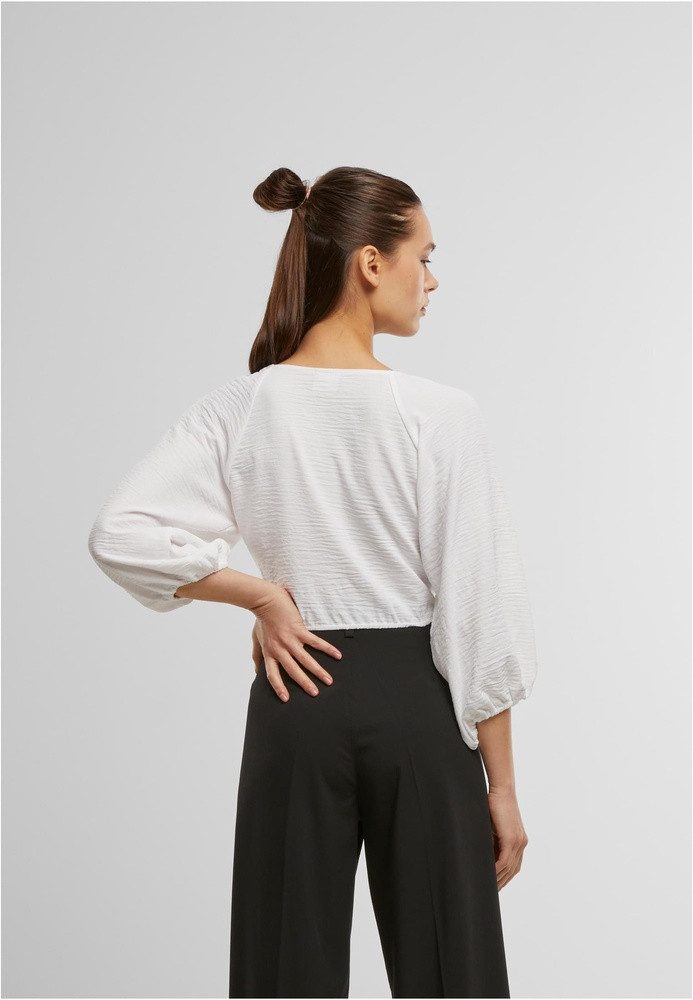 URBAN CLASSICS T-Shirt Ladies Structured Knotted Blouse günstig online kaufen