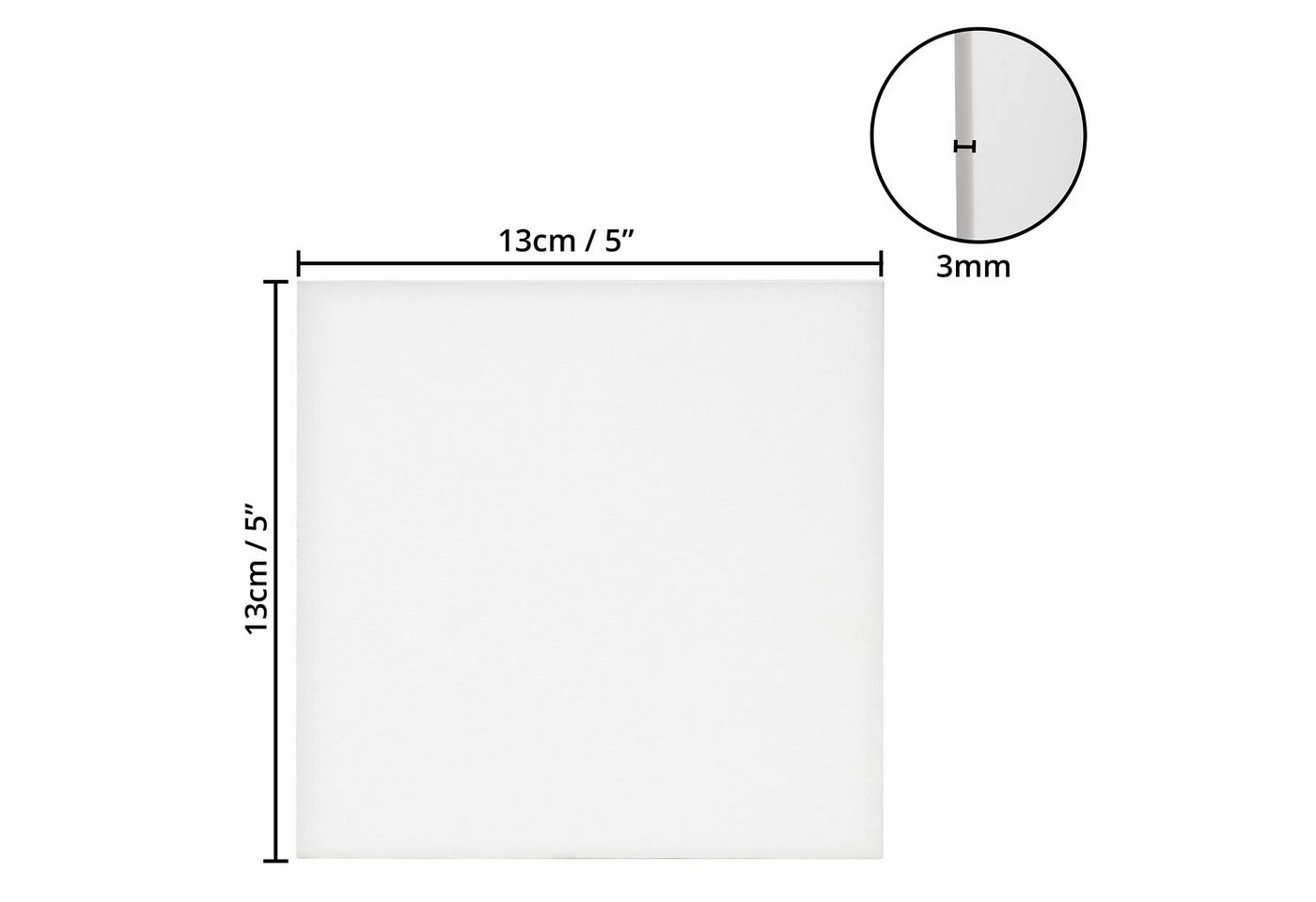 Thumbnail - Belle Vous Leinwand 24er Pack Leinwand zum Malen - 13 x 13 cm Künstler-Canvas Set