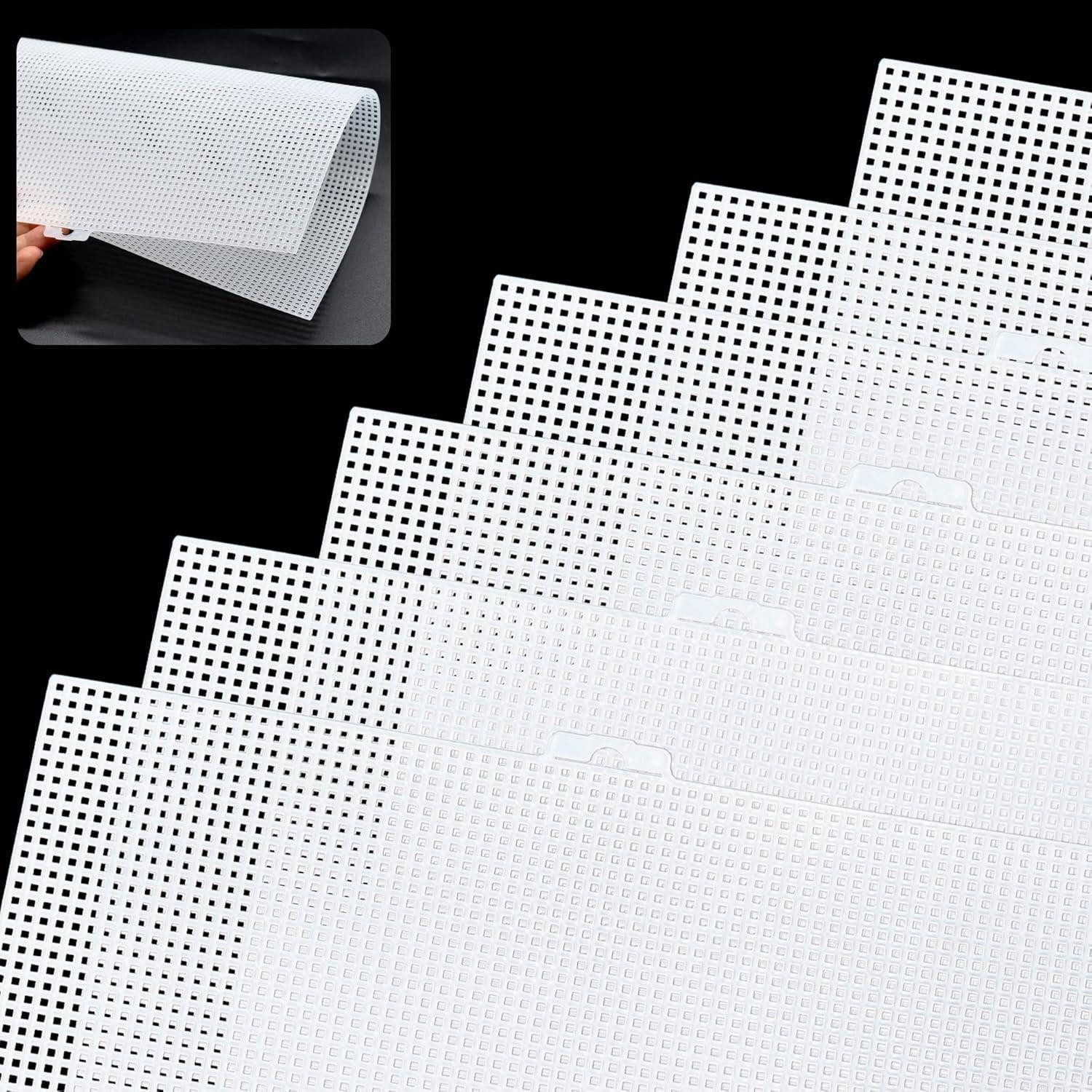 LuxusKollektion Bastelfilz Netzblätter Leinwand Kunststoffgitter Kreuzstich Bastel 7 Count
