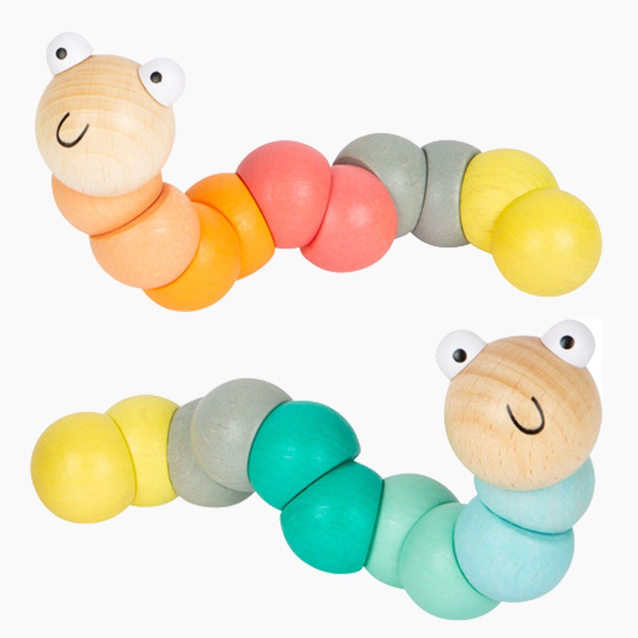 Small Foot Greifspielzeug Drehwurm Pastell 2er Set (Spar Set, 2-tlg., packu günstig online kaufen