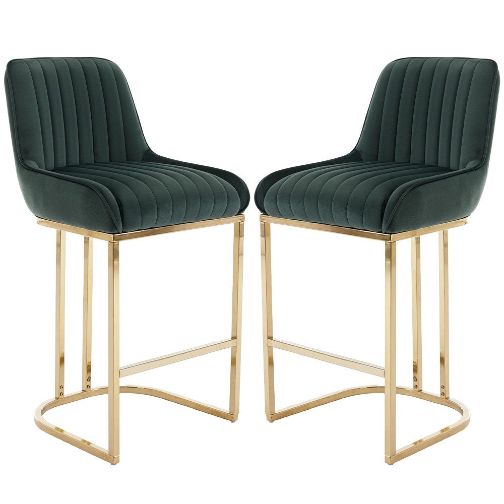 WAHSON OFFICE CHAIRS Barhocker Samt 2/4er günstig online kaufen