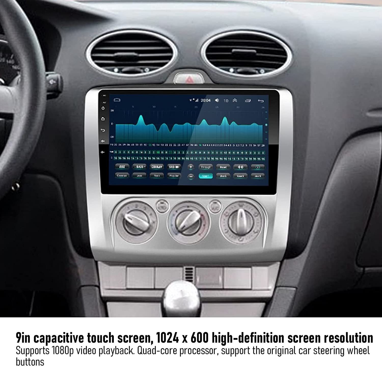 GABITECH 9 zoll Android Autoradio Exi MK2 GPS Autoradio 2 AT Für Focus Navi MK3 Ford