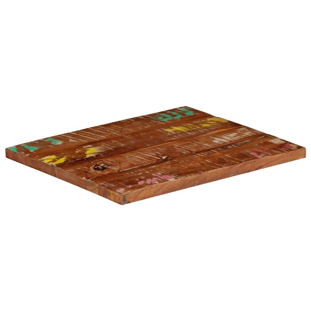 vidaXL Tischplatte 60 x 50 cm Tischplatte 60x50x2,5 cm Rechteckig Altholz Massiv