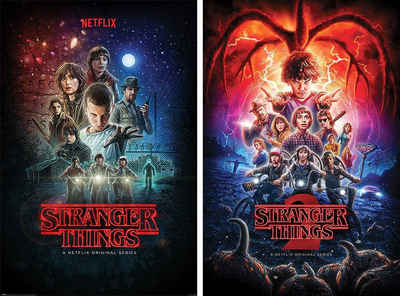 Close Up Poster Stranger Things Poster 2erSet 61 x 91,5 cm