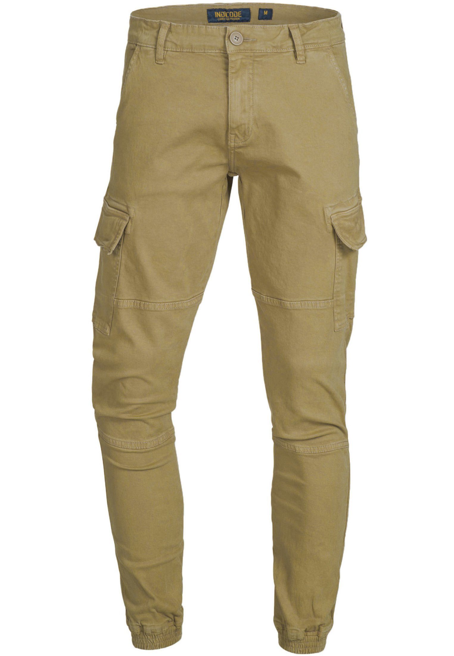 Indicode Cargohose Herren August Cargo Hose Herrenhose mit 6 Taschen günstig online kaufen