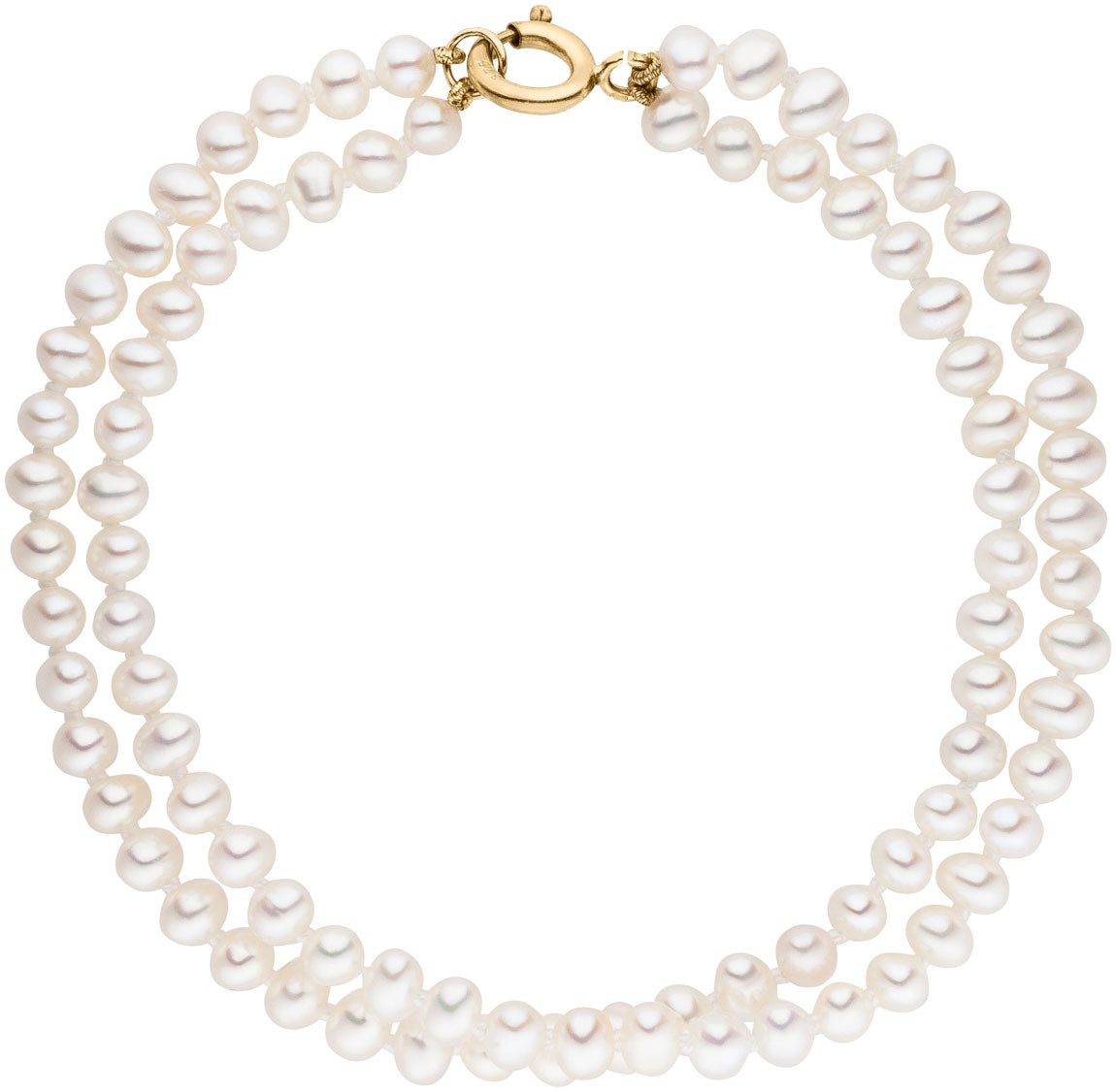 Firetti Perlenarmband Schmuck Geschenk Gold 375 Armband Armkette, Made in Germany - mit Süßwasserzuchtperle