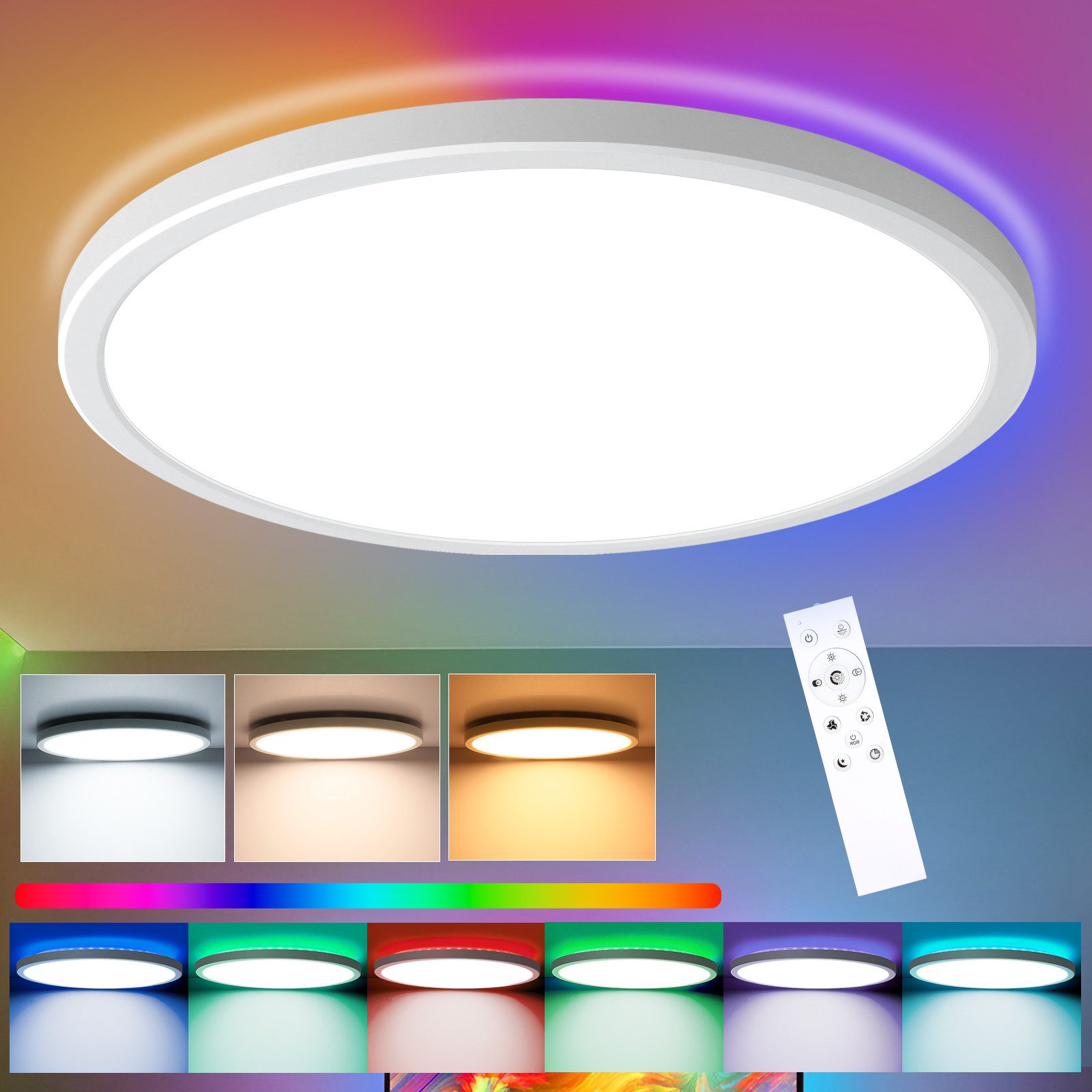 Oraymin LED Deckenleuchte Deckenleuchten LED Flach günstig online kaufen