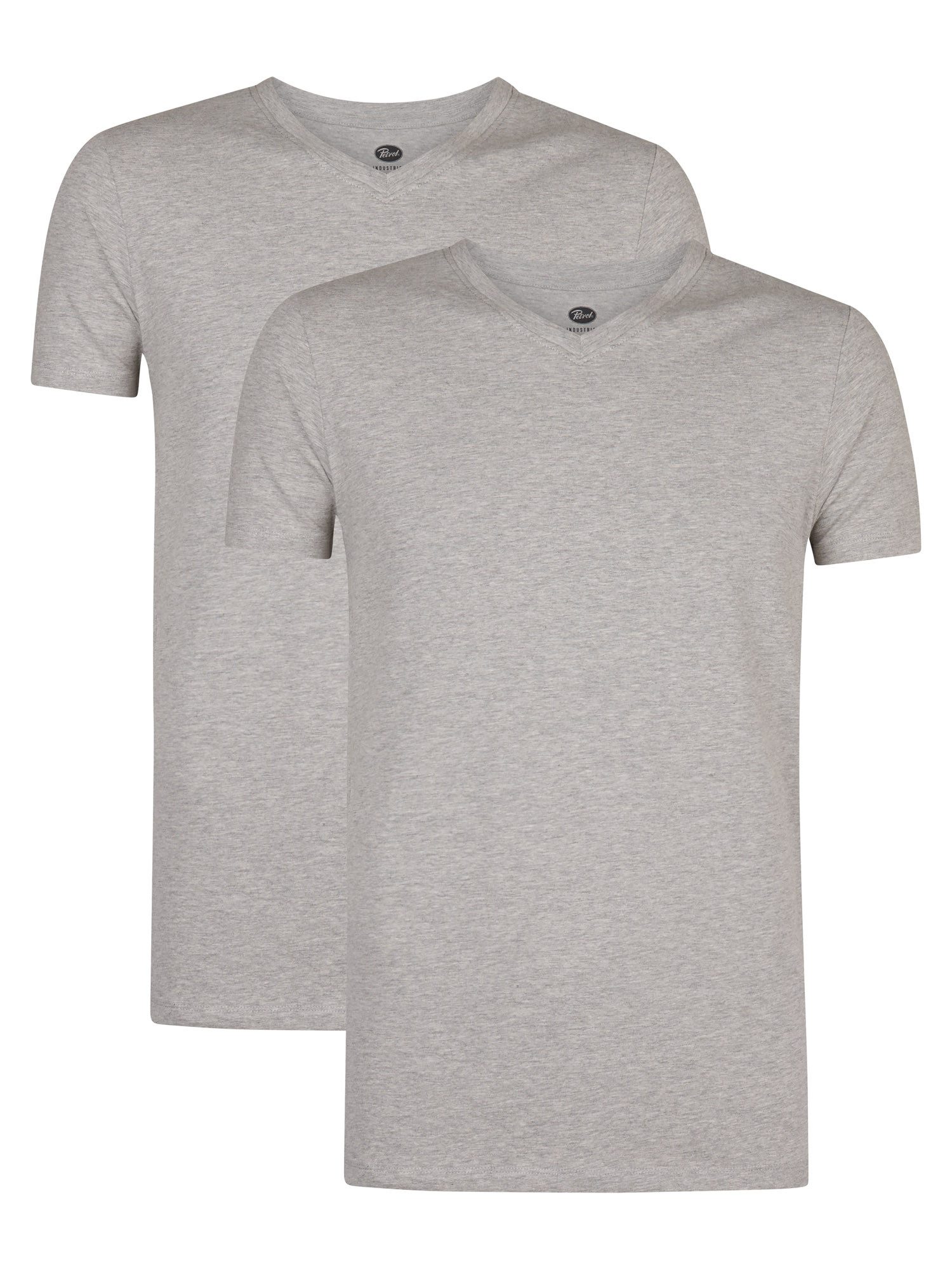 Petrol Industries T-Shirt Men Body Fit V-Neck - 2PACK (Packung, 2er) Auch ideal zum Unterziehen