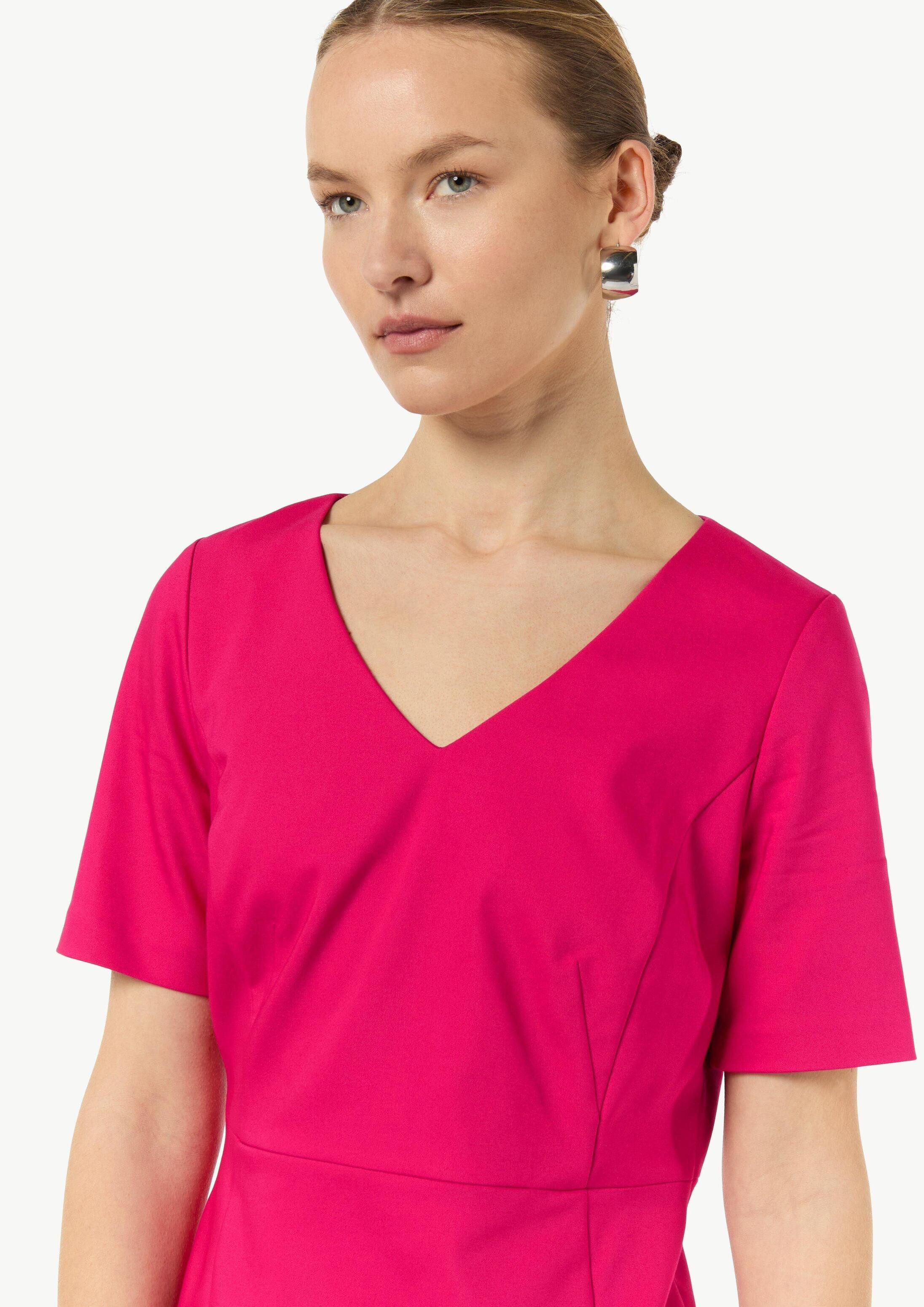 comma Minikleid Kleid Etuikleid aus Baumwollmix