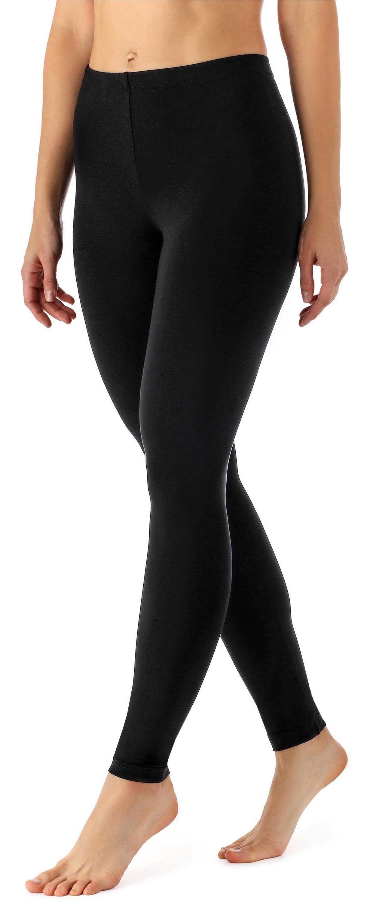Merry Style Leggings Damen Viskose Hose mit weitem Bein MS10-143 (1-tlg) elastischer Bund, atmungsaktiv