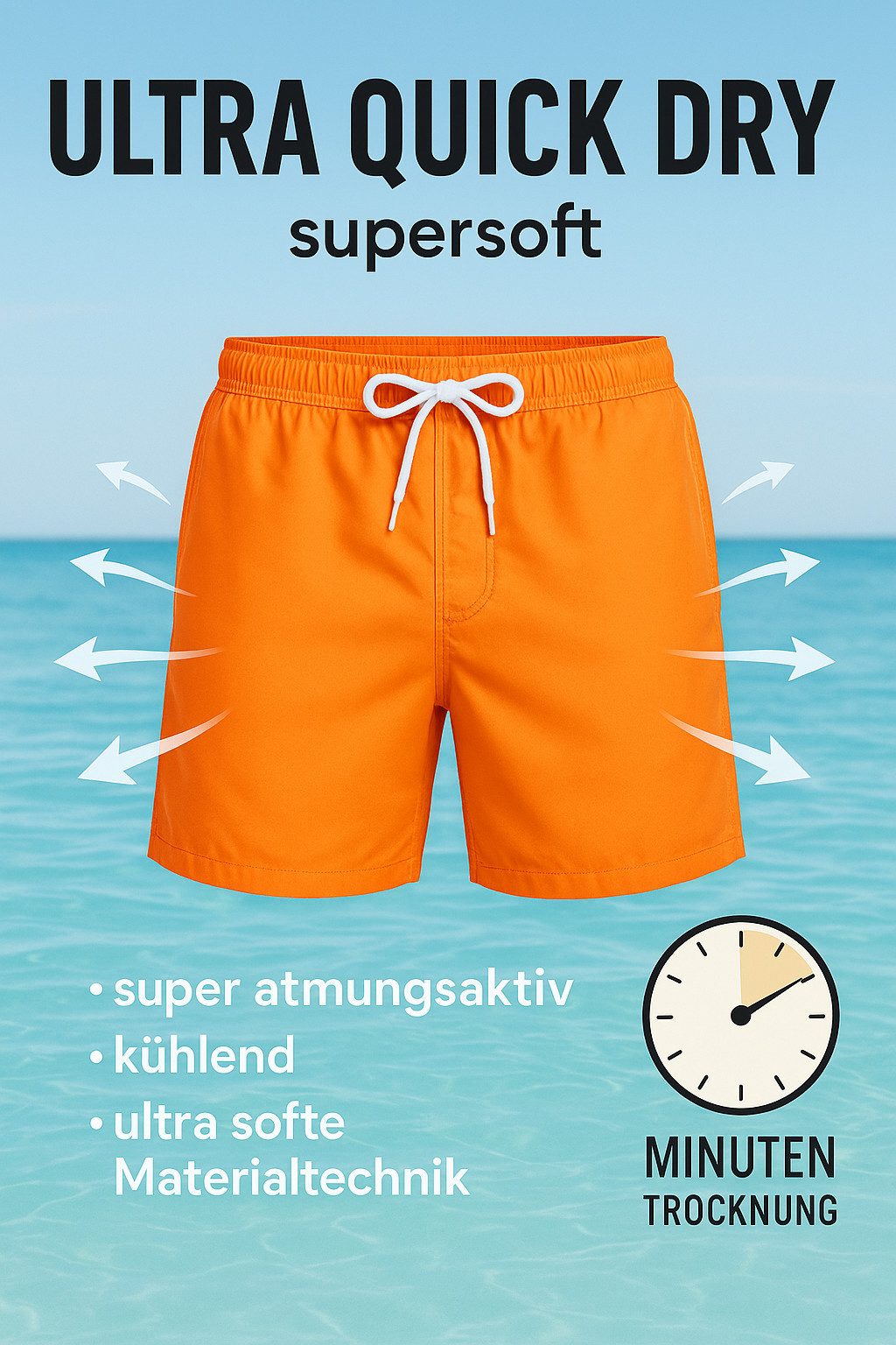 RedBridge Badeshorts Extrem schnelltrocknend – Atmungsaktiv, kühlend & supe günstig online kaufen