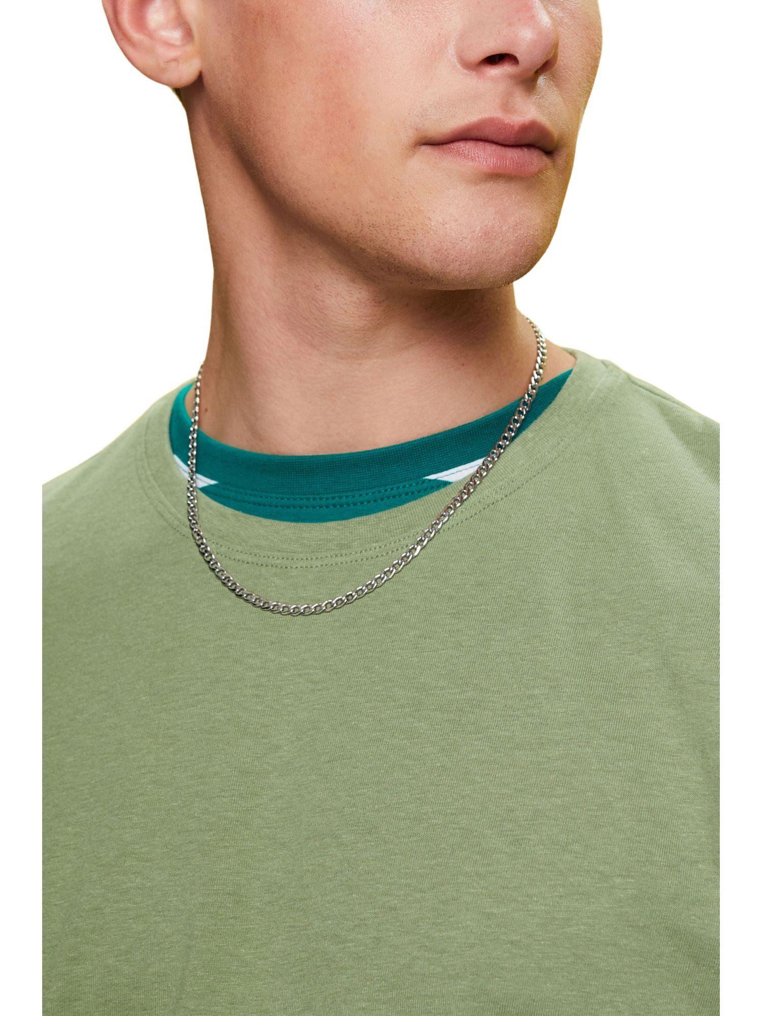aus glänzendem Kette Metall Esprit Halskette mit Anhänger