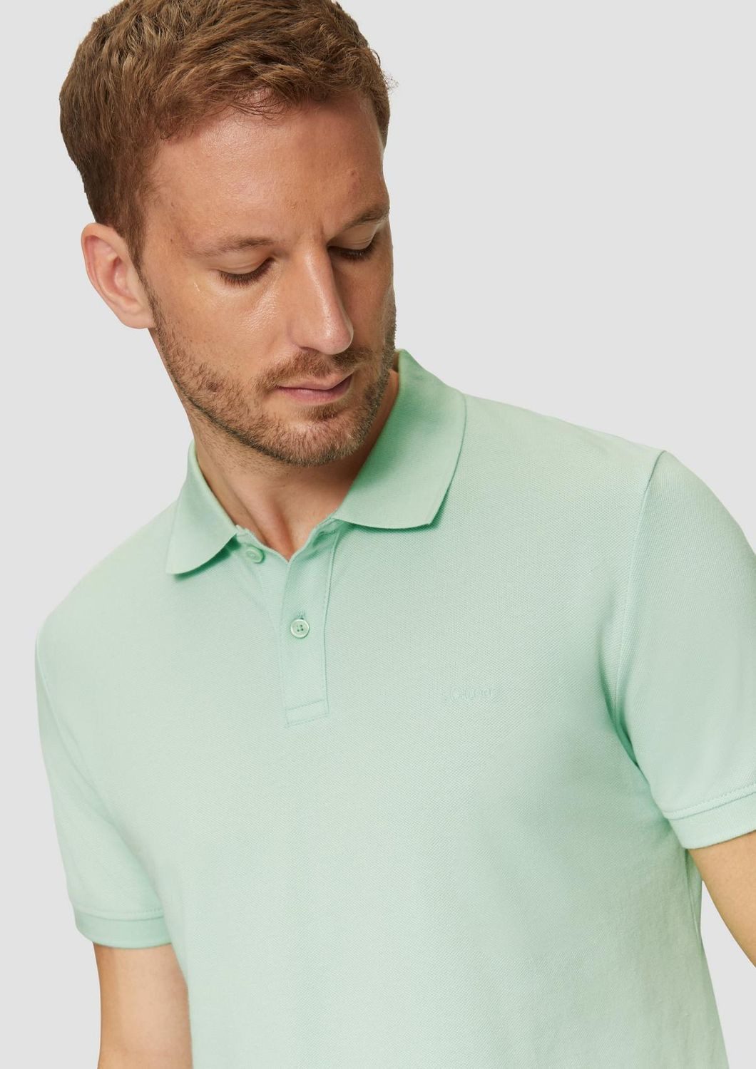 s.Oliver Poloshirt Poloshirt kurzarm, Piqué, Kragen, Knöpfe