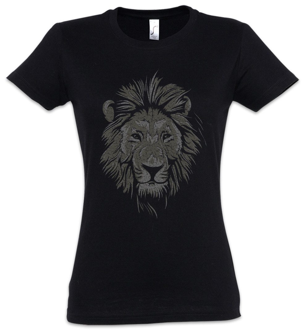 Urban Backwoods Print-Shirt Lion Face Damen günstig online kaufen
