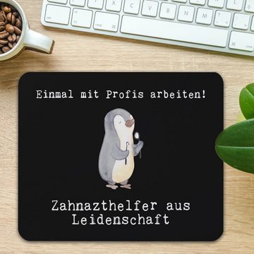 Mr. & Mrs. Panda Mauspad Zahnarzthelfer Leidenschaft - Schwarz - Geschenk, Mauspad, Mousepad, (1-St), Handgelenkschonend