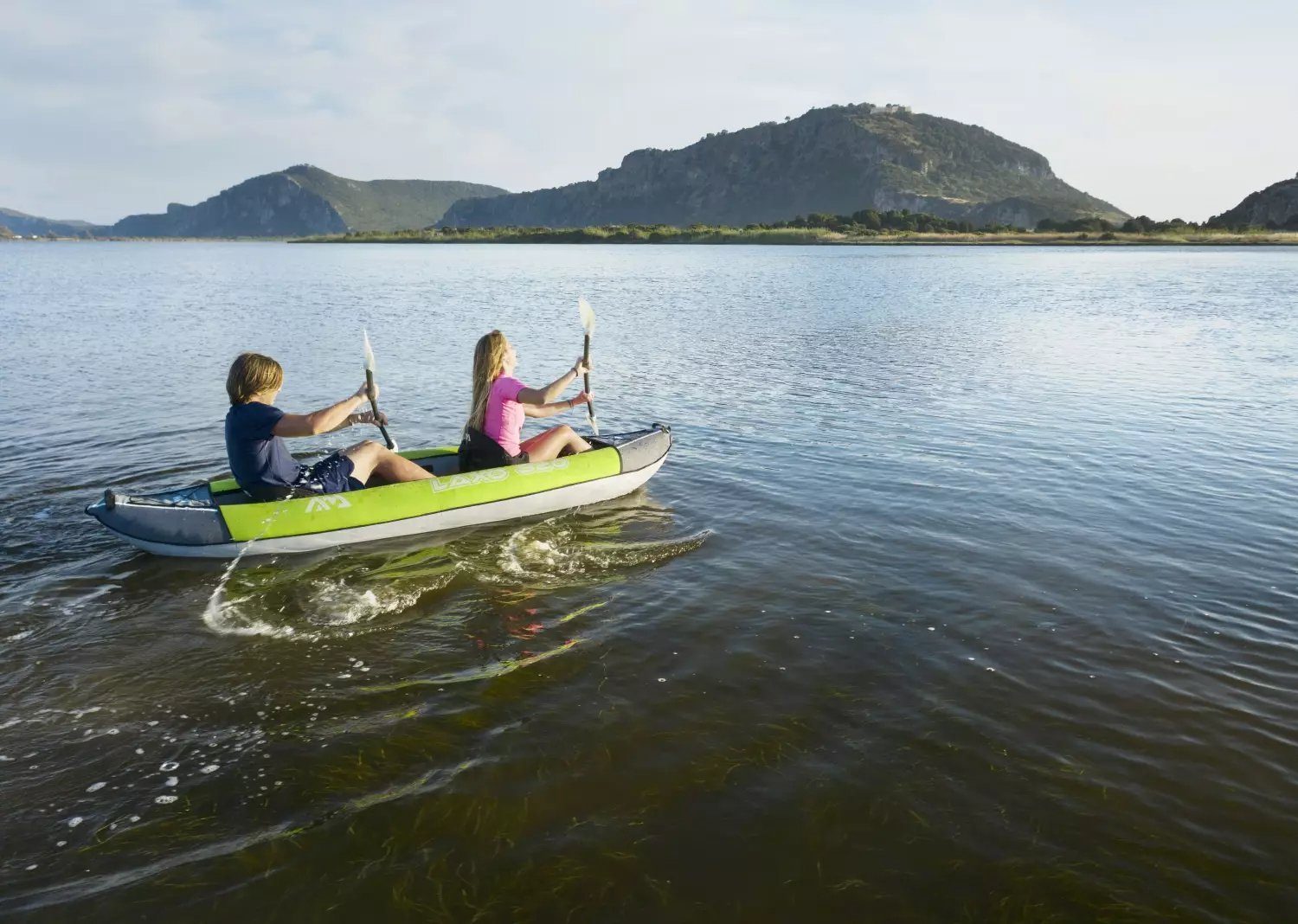 Aqua Marina Tourenkajak Kajak mit cm. für verstellbarer 3 Personen Lehne 380x95 Luftsitz