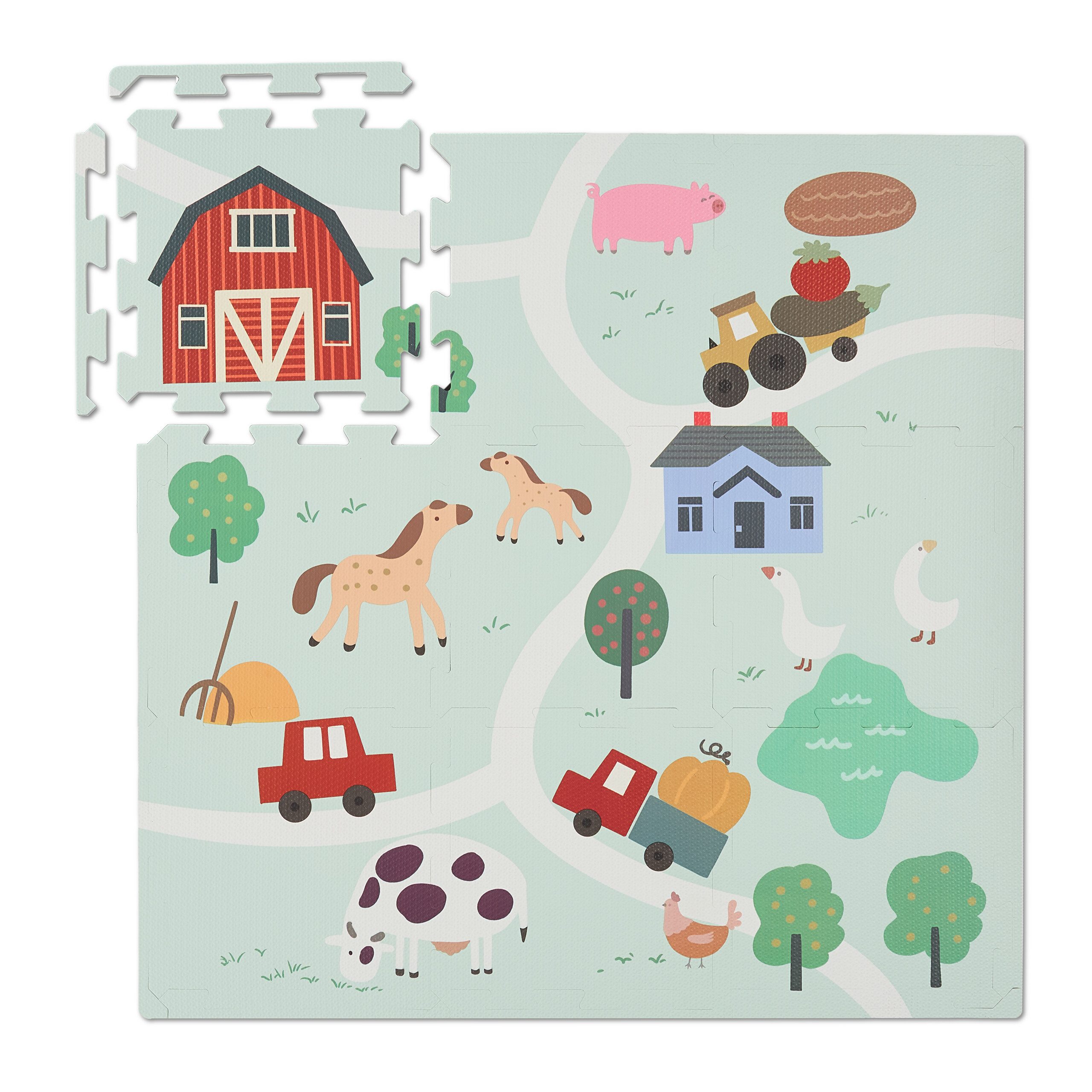 Spielmatte Puzzlematte Farm