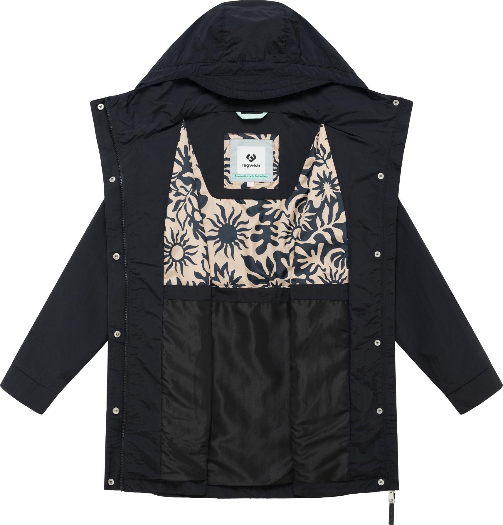 Ragwear Kurzmantel Lamyja A Leichter Oversize-Übergangsparka mit Kapuze – Bild 4 von 4