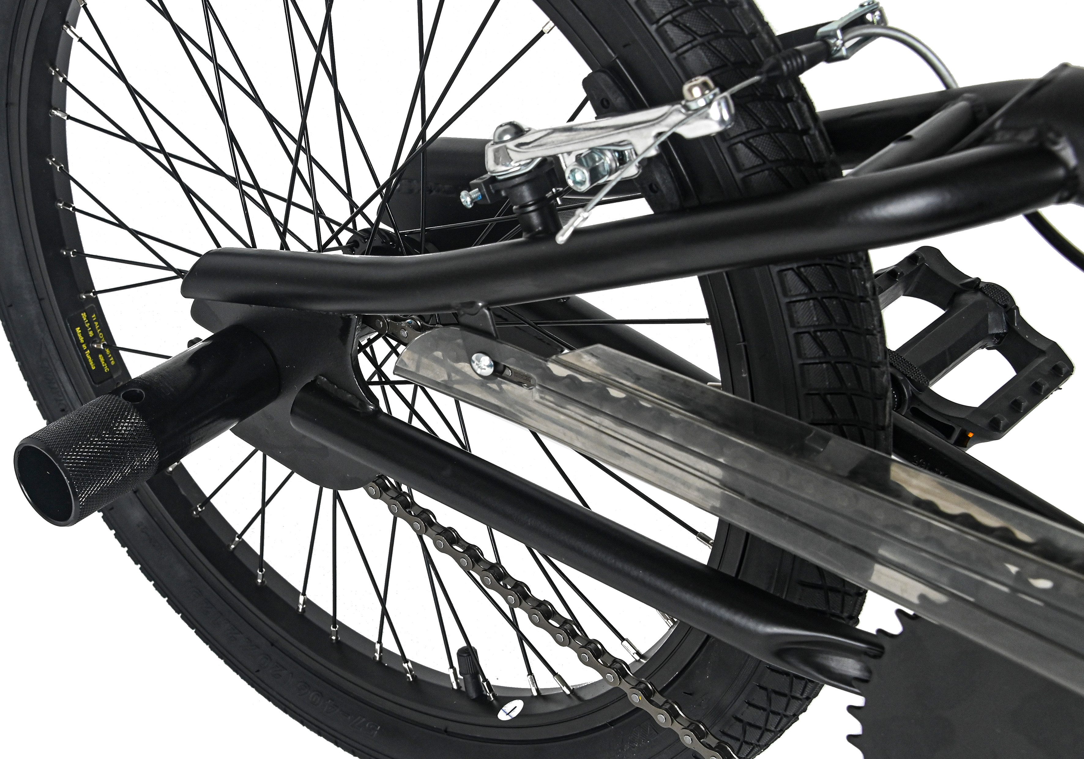 WYLD BMX Bike Hedonic Black 360 Rotor Kids BMX from 7 years, 1 speed, without gears