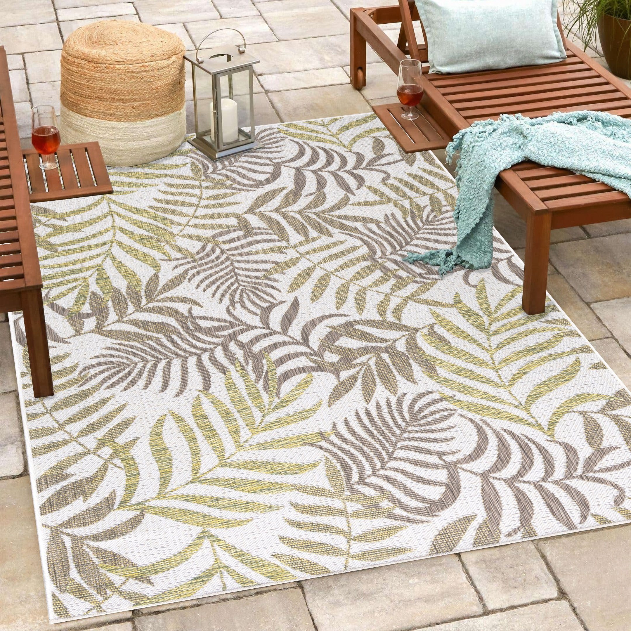 Teppium Teppich Palmen Design, Rechteckig, Höhe: günstig online kaufen