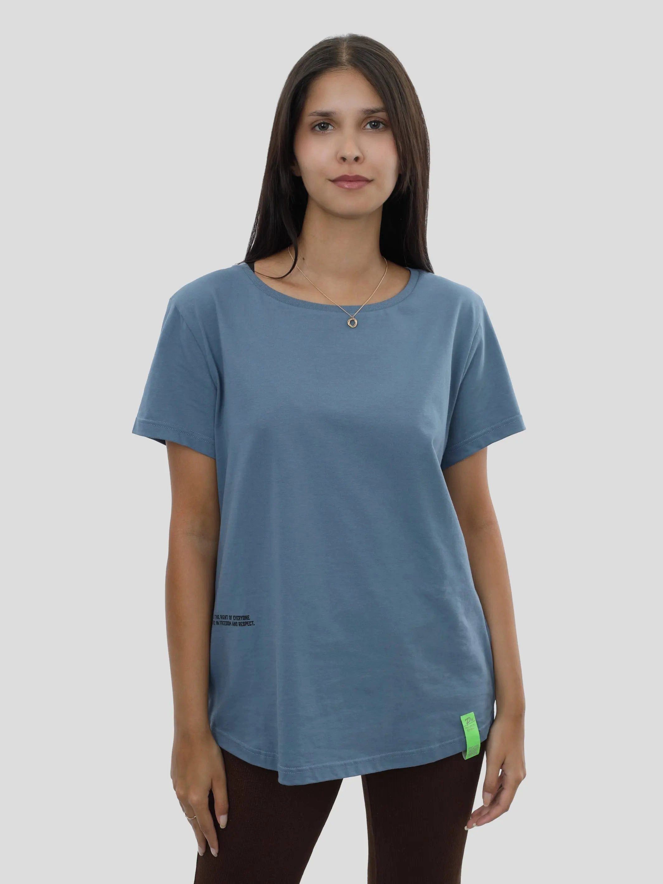 project eleven T-Shirt T-Shirt Loose Frauen in Blau