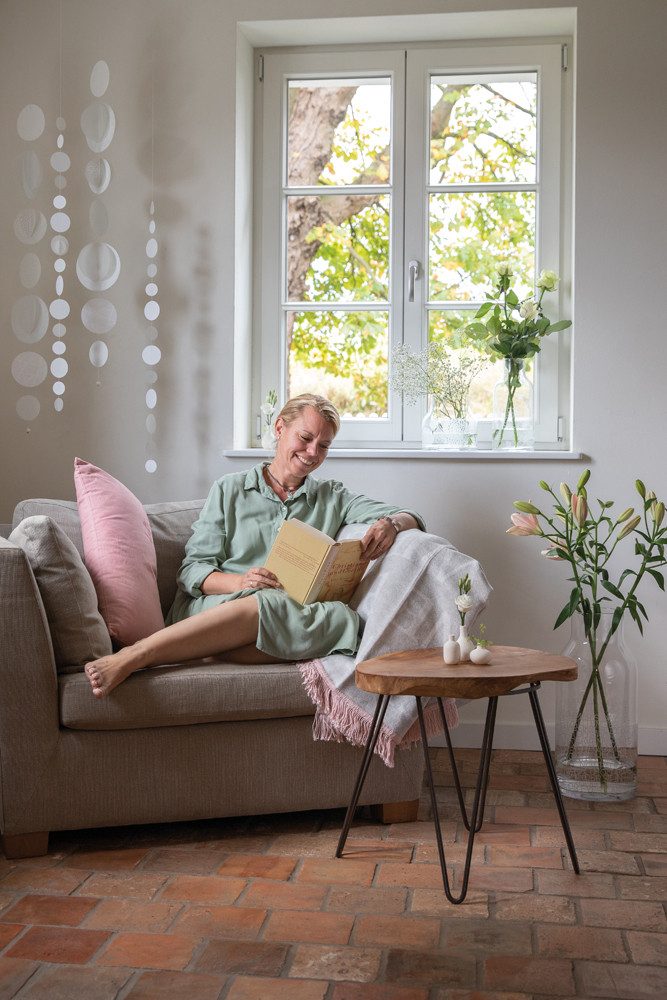 Räder Design Girlande Raeder Homekette Girlande "Living" weiß mittel 100cm + 40cm Band
