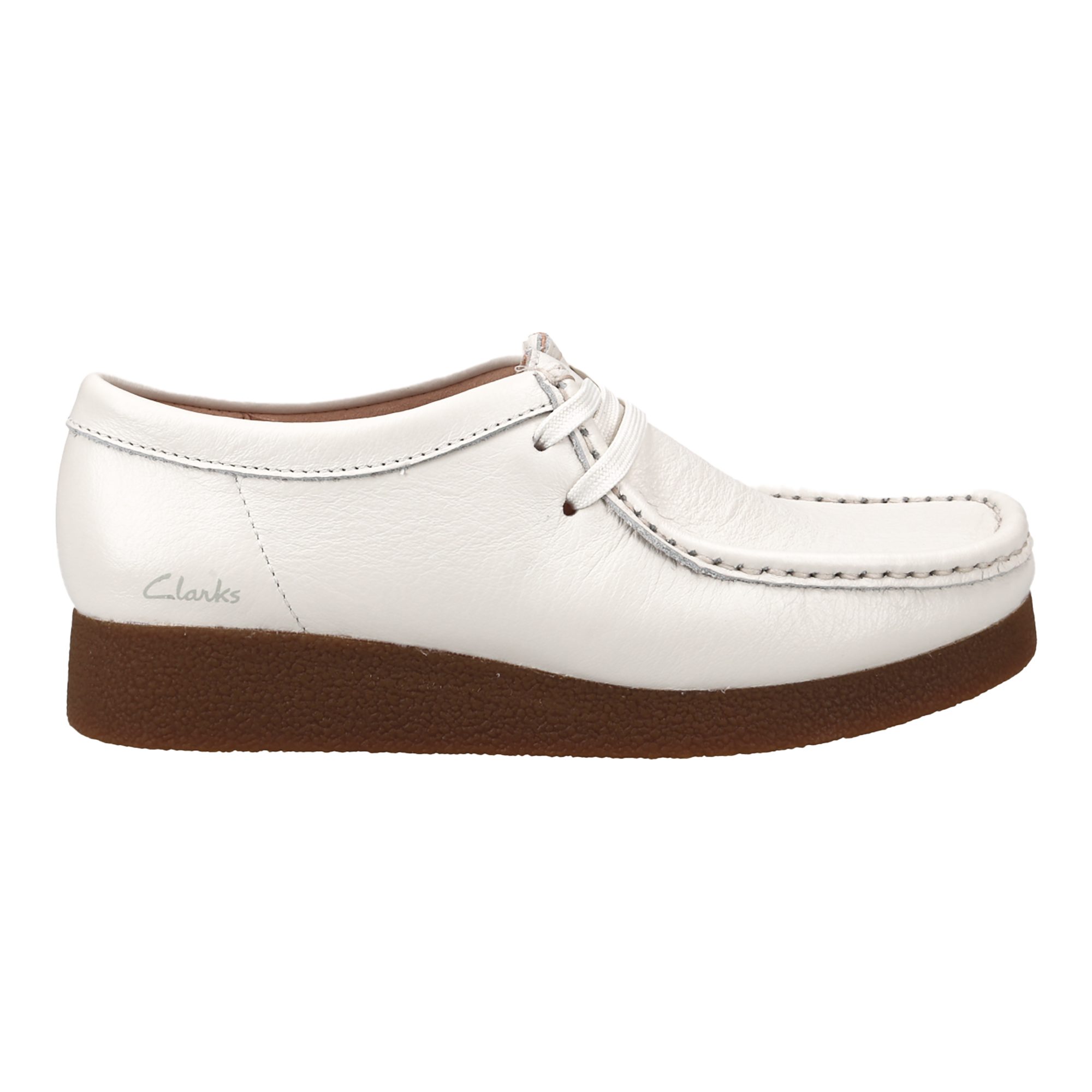 Clarks Clarks WallabeeEVOSh 26174880 4, Schnürschuhe, Weiß, Damen Schnürschuh