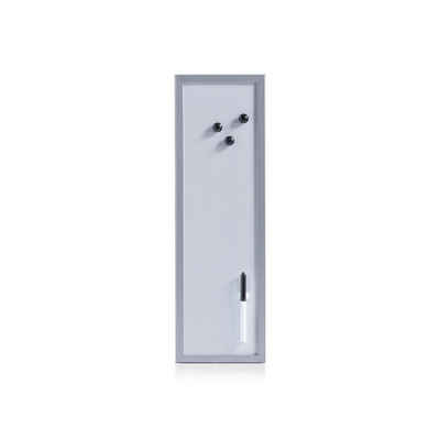 Zeller Present Magnettafel Magnet-/Schreibtafel, alugrau, MDF/magnetisches Feinblech, grau, 20 x 60 cm