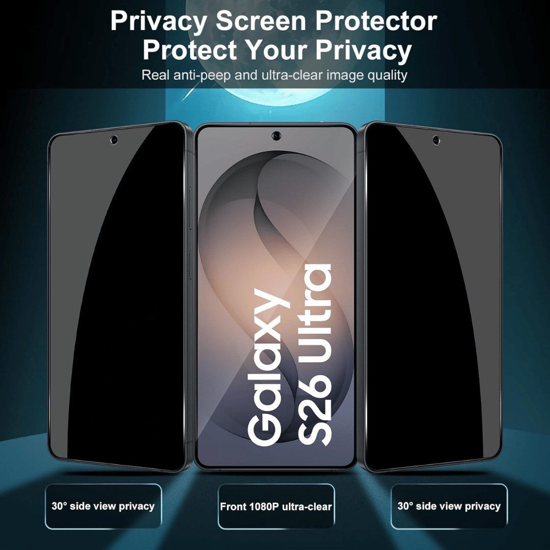 SmartUP Displayschutzglas 2X Schutzglas für Samsung Galaxy S26 Ultra Blickschutz Panzerfolie 9H für Samsung Galaxy S26 Ultra, 2 Stück, Anti-Spy, Blickschutz, Pr – Bild 2 von 5