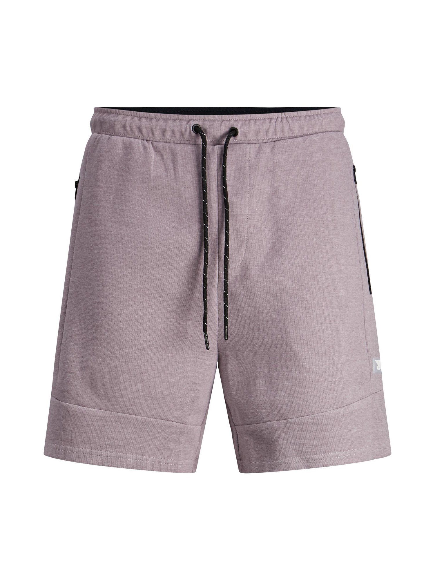 ONLY CARMAKOMA Jack & Sweatshorts SWEAT Weiche Logo-Aufnäher Jones SHORTS Violett mit (1-tlg) Shorts STAIR