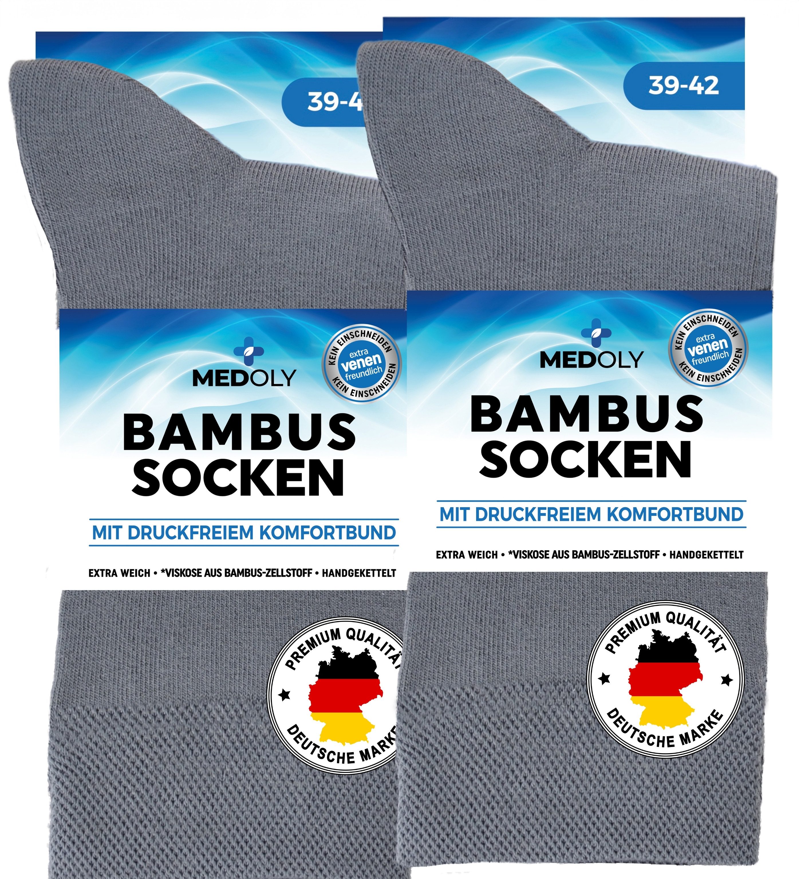 MEDOLY Basicsocken Bambussocken gegen Schweißfüße, ohne Bund, mit 72% Bambu günstig online kaufen