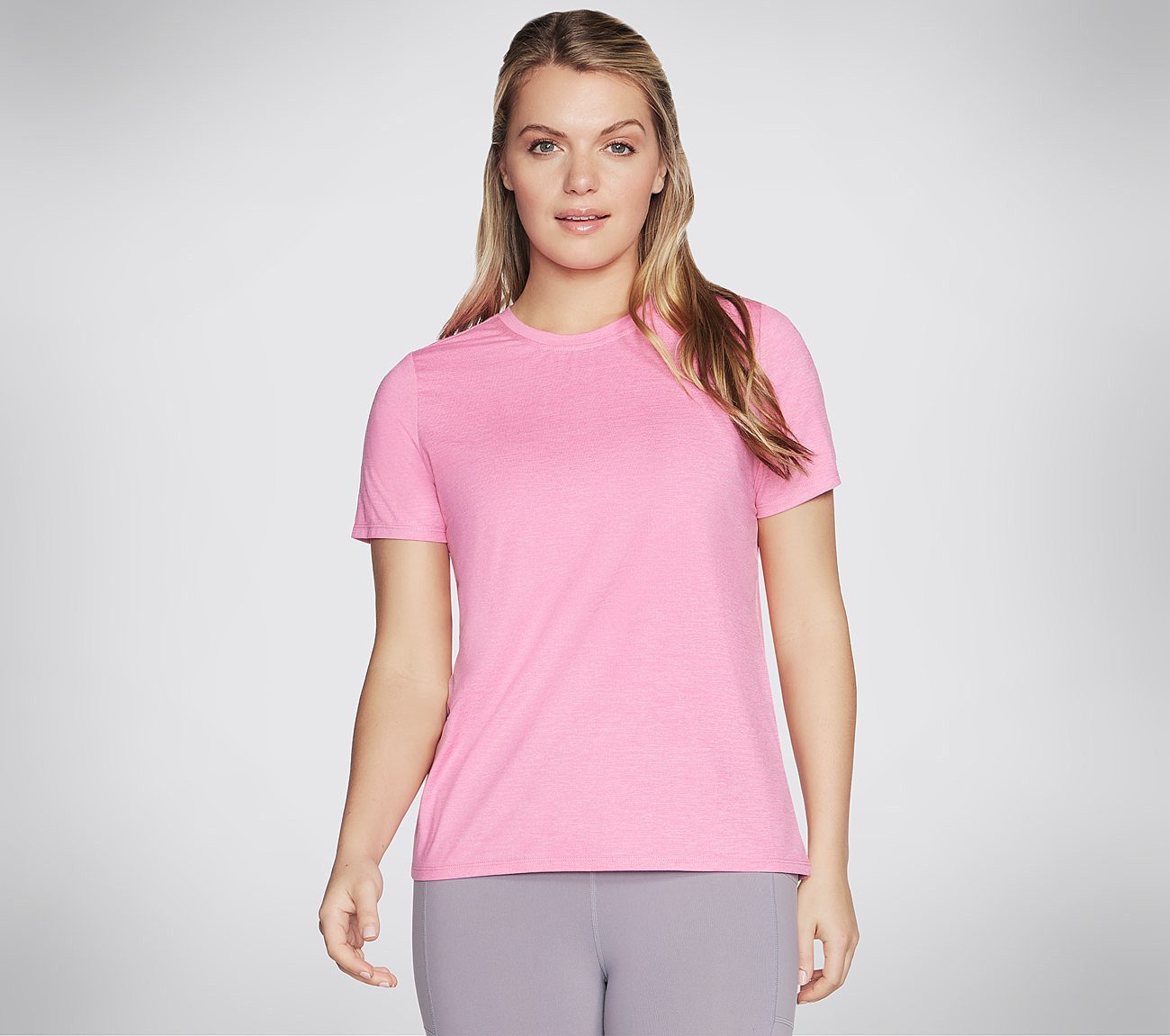 SKECHERS PERFORMANCE Funktionsshirt Skechers Damen GO DRI SWIFT TEE T-Shirt TS104/HPW rosa weiss