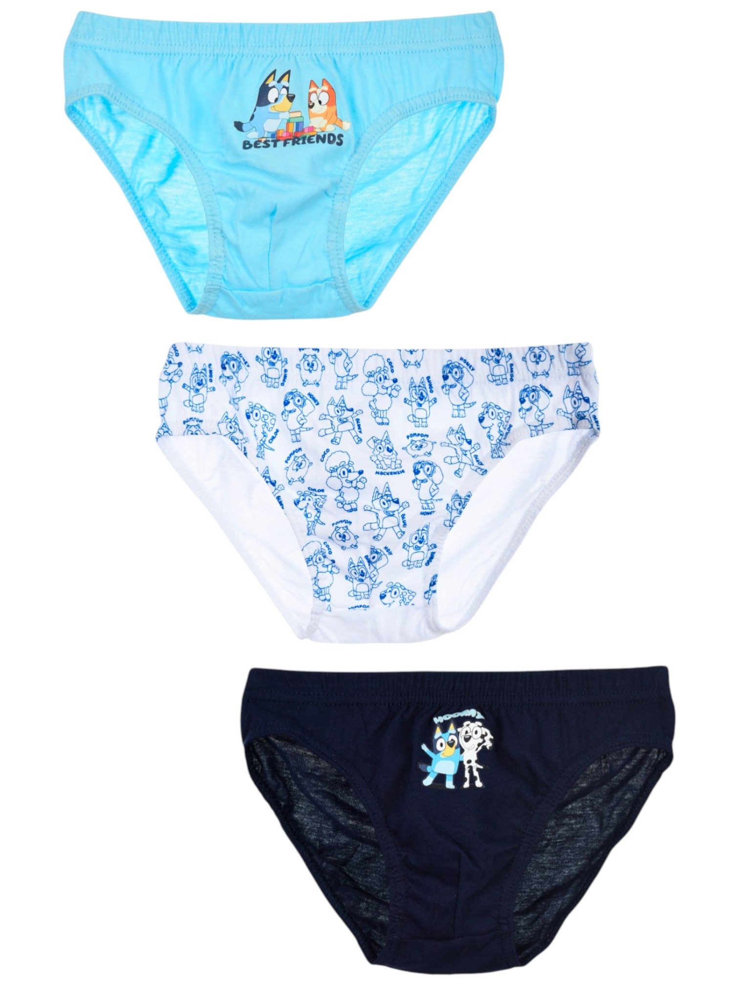 Bluey Slip Bluey & Bingo (3-St) Jungen Unterhosen Gr.98 -116 cm