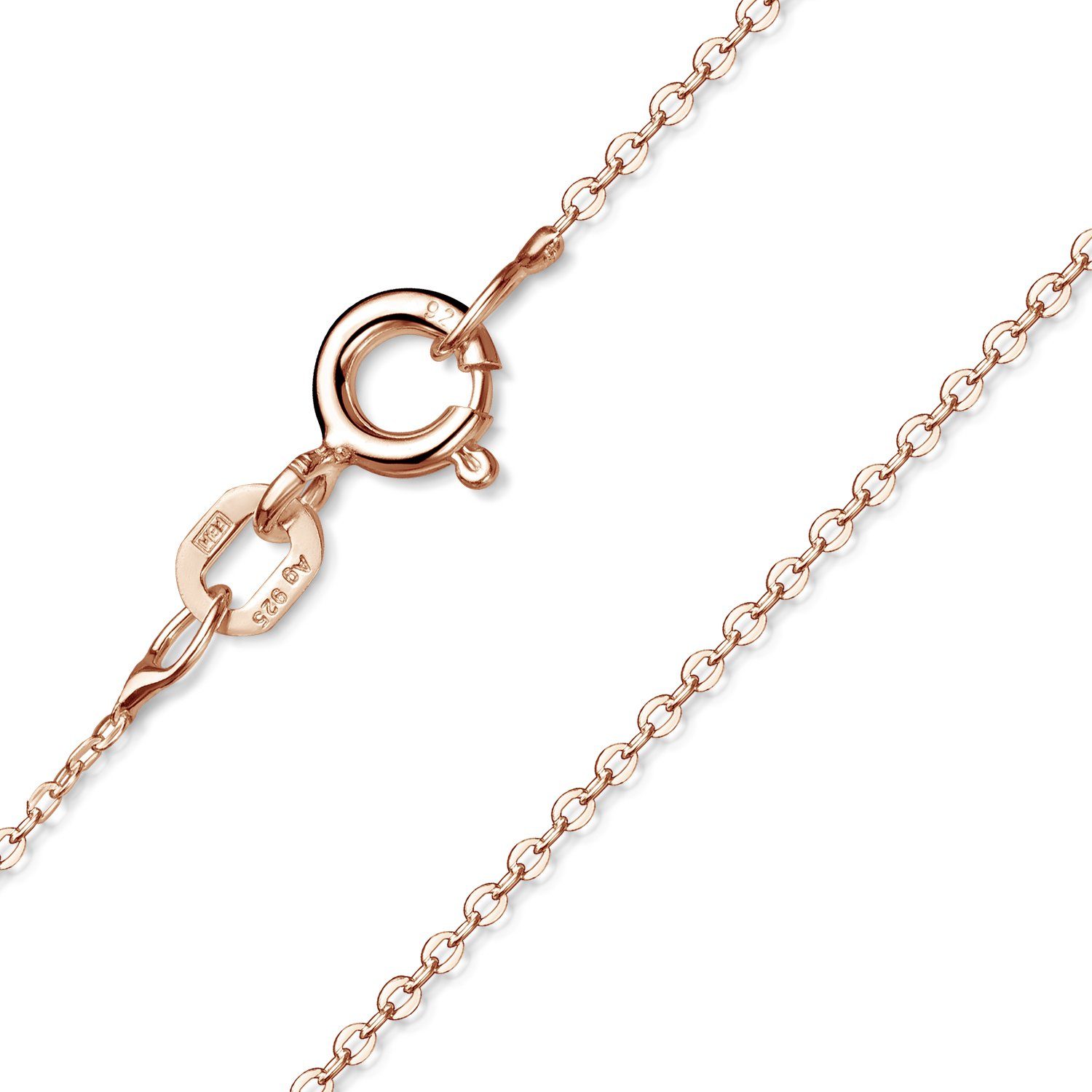 Materia Gliederkette Damen Rosegold Ankerkette fein günstig online kaufen