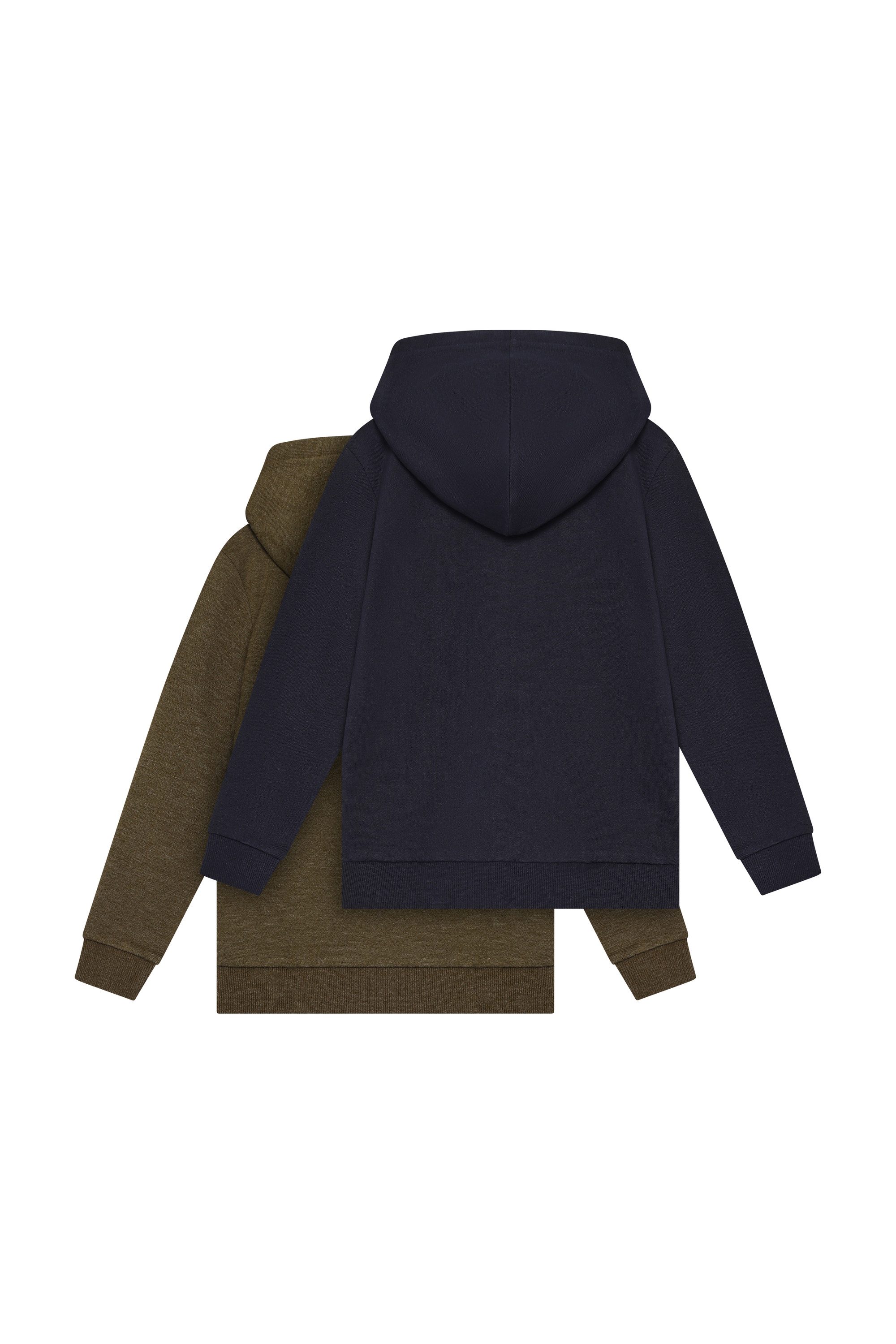 Minymo Sweatjacke MISweat Jacket (2er-Pack) Basic Gemütliche Sweatjacken mit kapuze