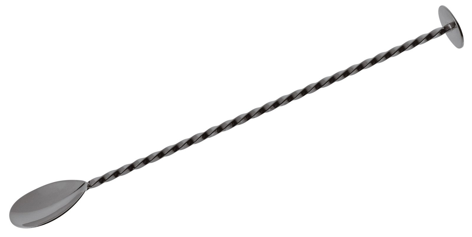Paderno Cocktail-Set Bar Utensils Cocktaillöffel schwarz 28 cm, Löffel