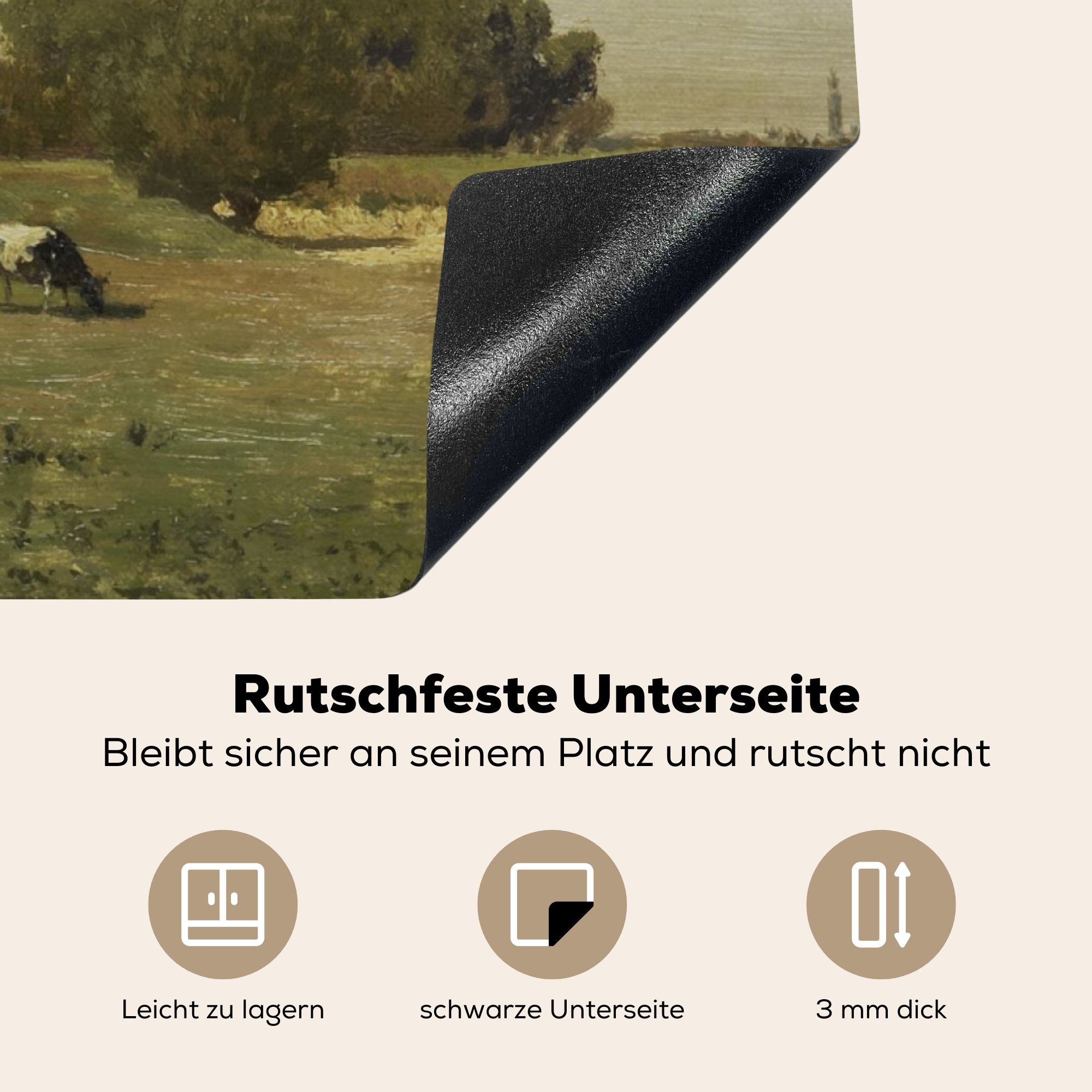 Niederlande küche Kunst MuchoWow für Vinyl, cm, 78x78 - - Herdblende-/Abdeckplatte Ceranfeldabdeckung, (1 tlg), Arbeitsplatte Collage,