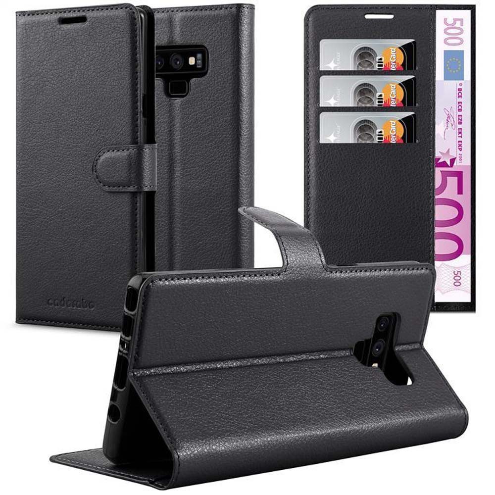 Cadorabo Handyhülle für Samsung Galaxy NOTE 9 Hülle Samsung Galaxy NOTE 9, Hülle Schutzhülle mit Standfunktion, Kartenfach und Magnetverschluss