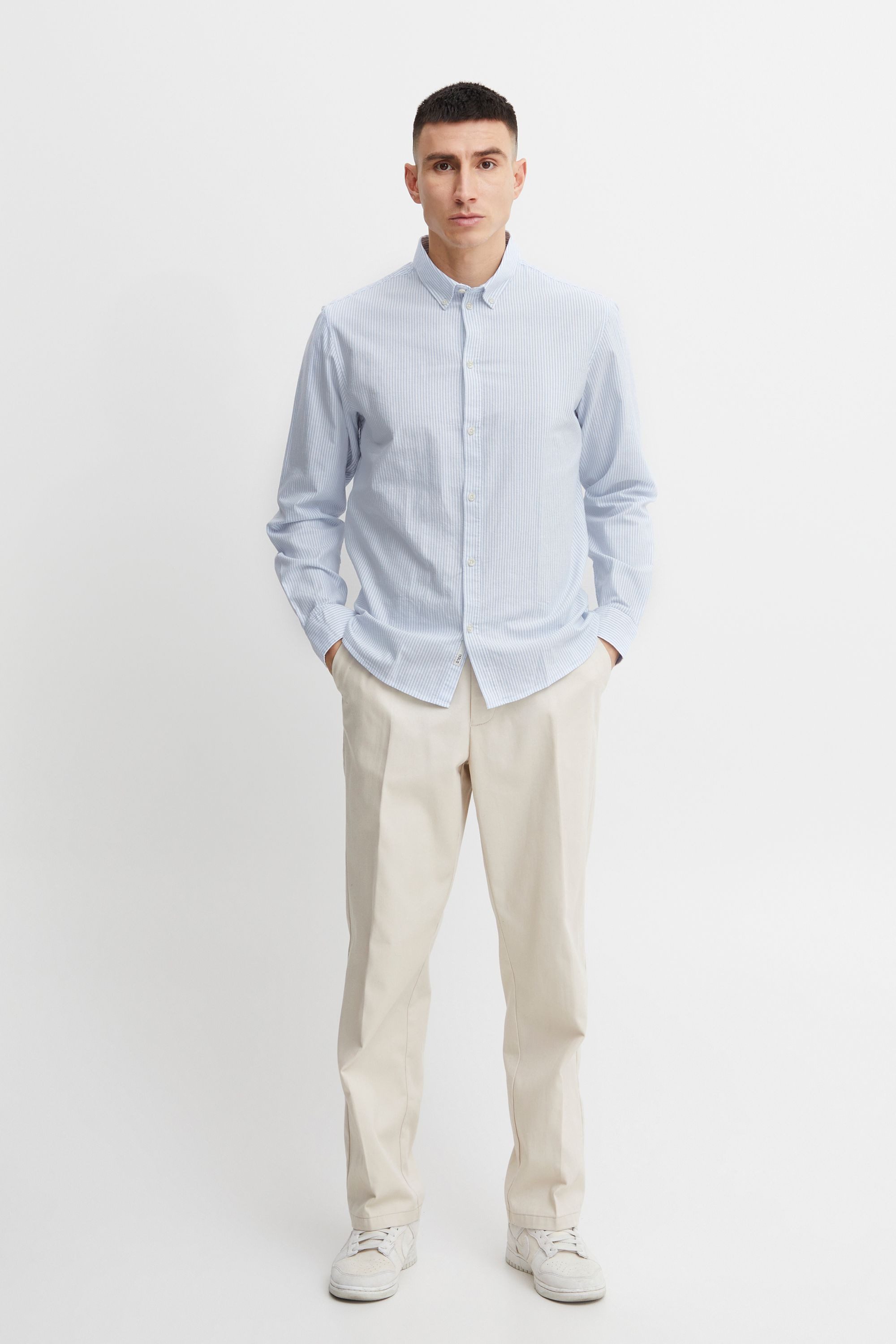 !Solid Langarmshirt SDVal Stripe - 21107617 Modisches Hemd