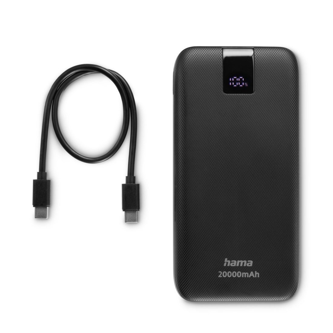 Power Pack 20000 mAh, Schnellladen, 2x USB-C 1x USB-A, mit Ladekabel Powerbank
