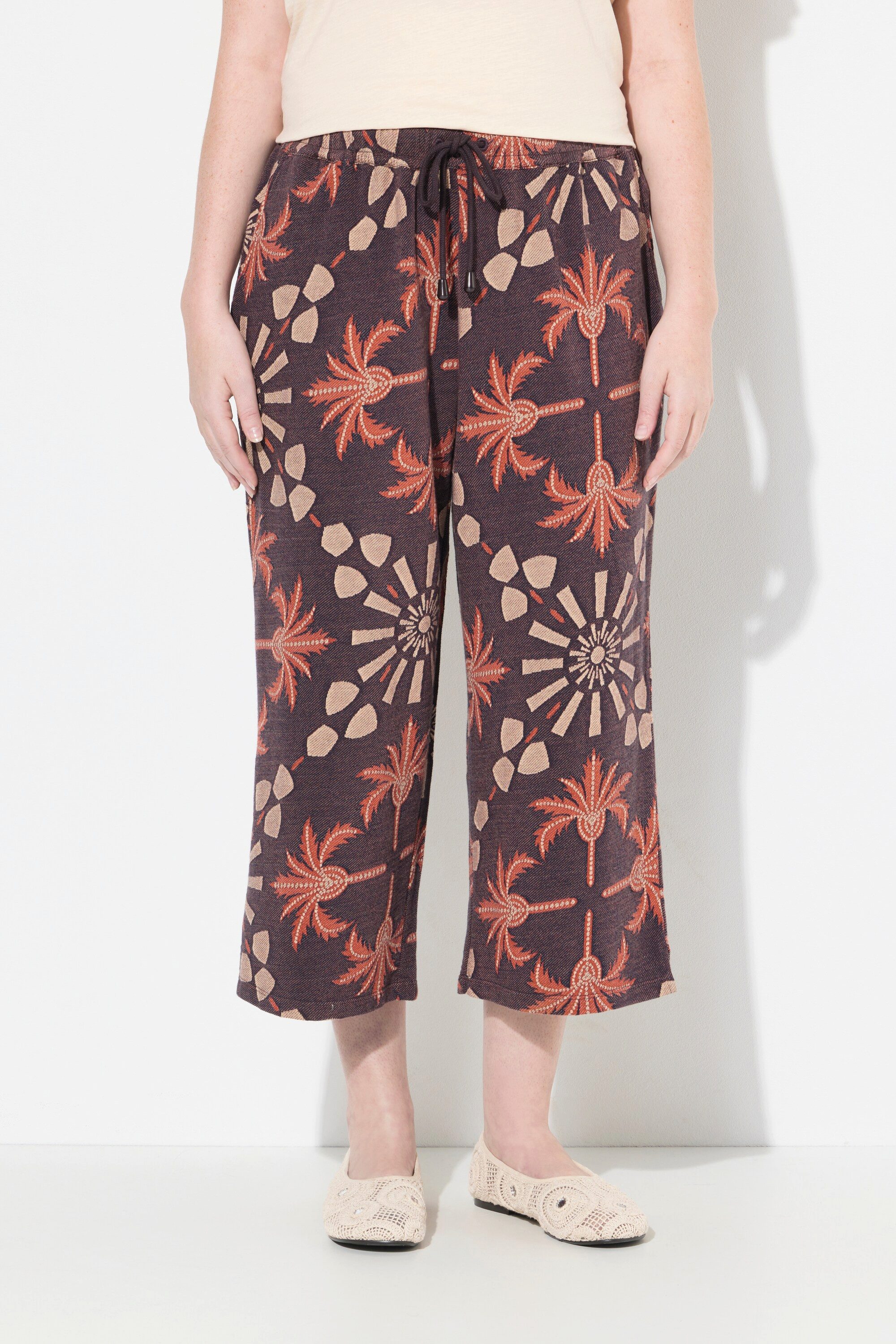 Ulla Popken Culotte Culotte Palmen weites günstig online kaufen
