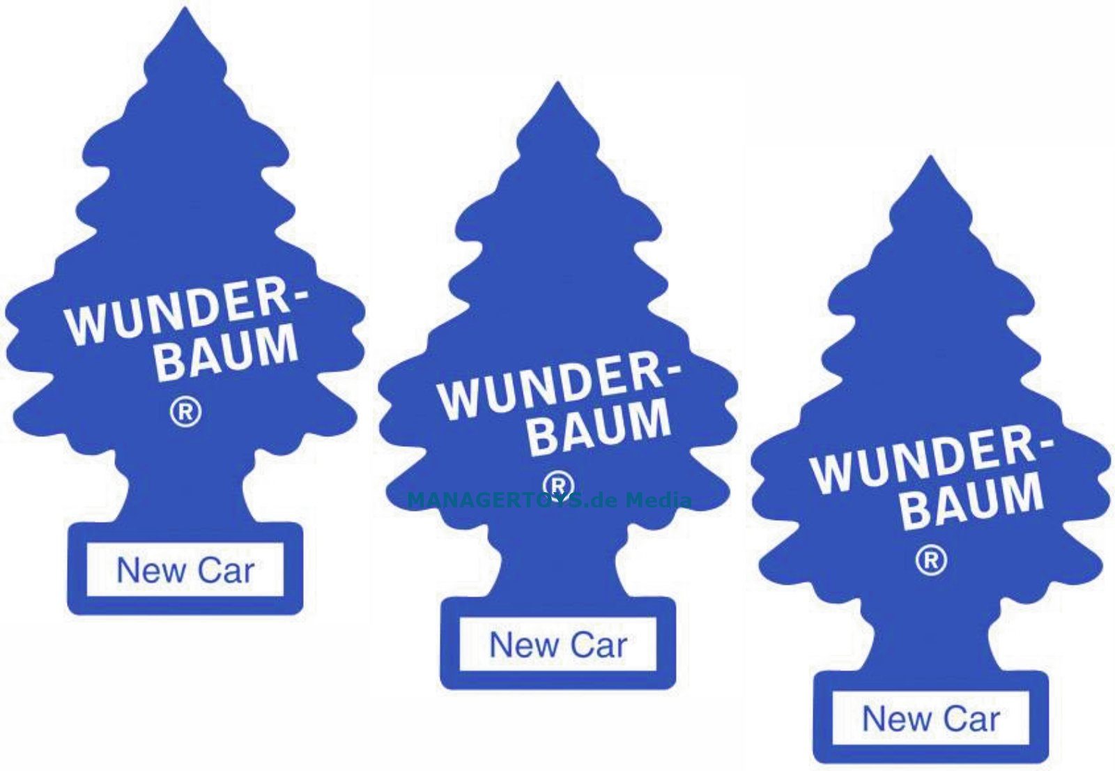 Wunder-Baum Hänge-Weihnachtsbaum New Car 3er Duftbäumchen Wunderbaum 3 Set Lufterfrischer Neuwagen