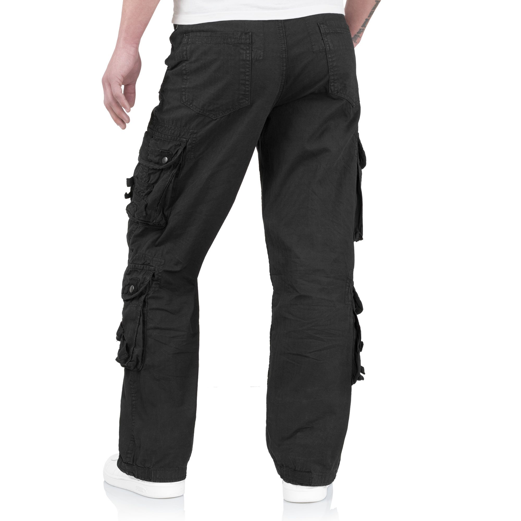 Trooper Cargohose Herren Traveler Cargo Vintage Hose Army Outdoor Pants – Bild 3 von 3